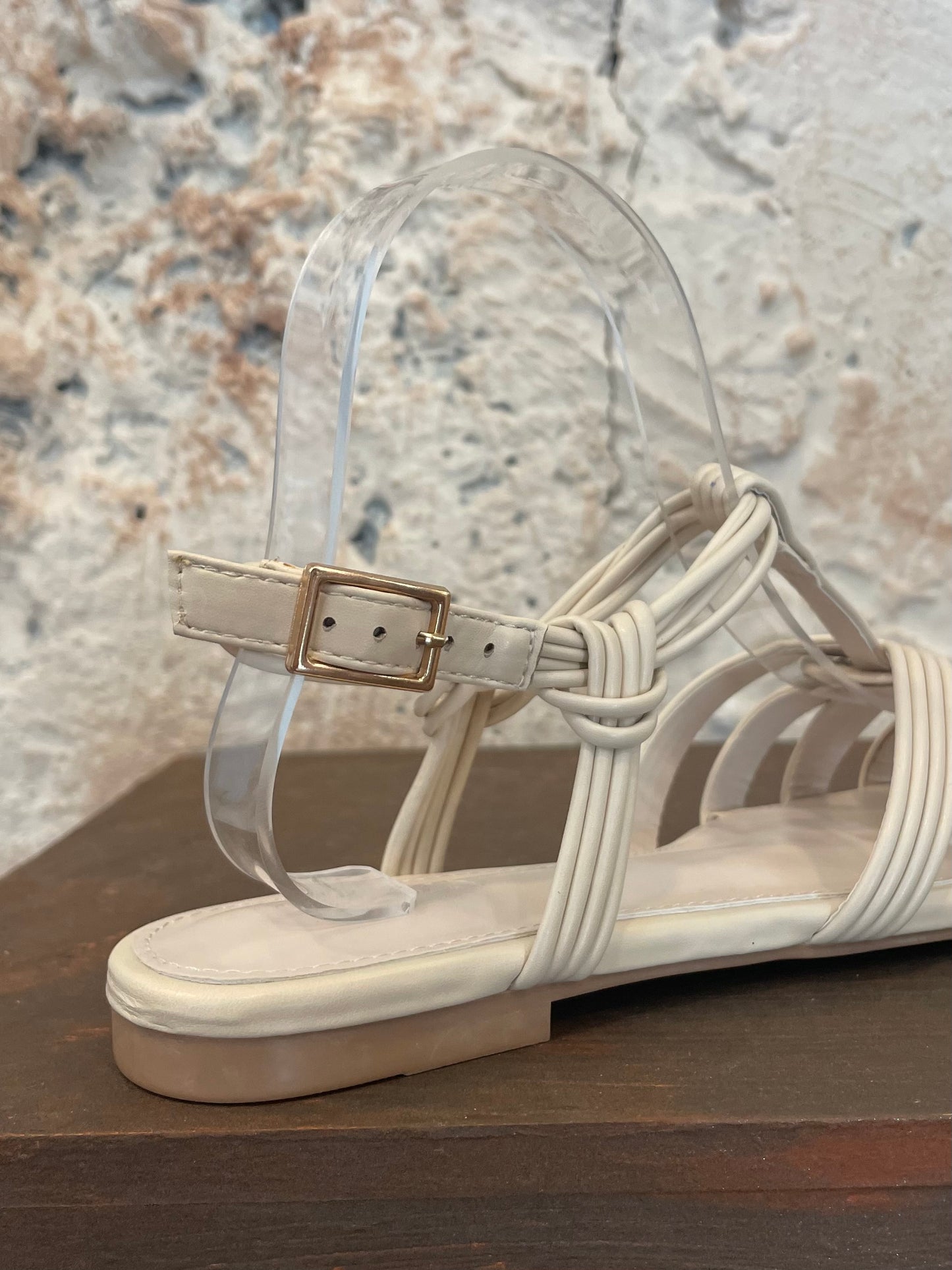 SANDALIA CANGREJERA BEIGE