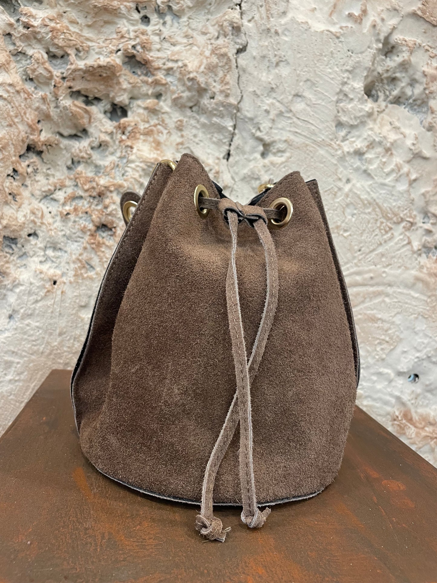 BOMBONERA PIEL TAUPE