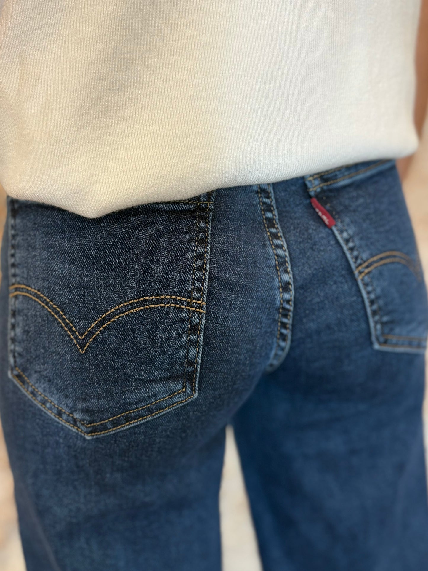 JEANS WIDE LEG OSCURO
