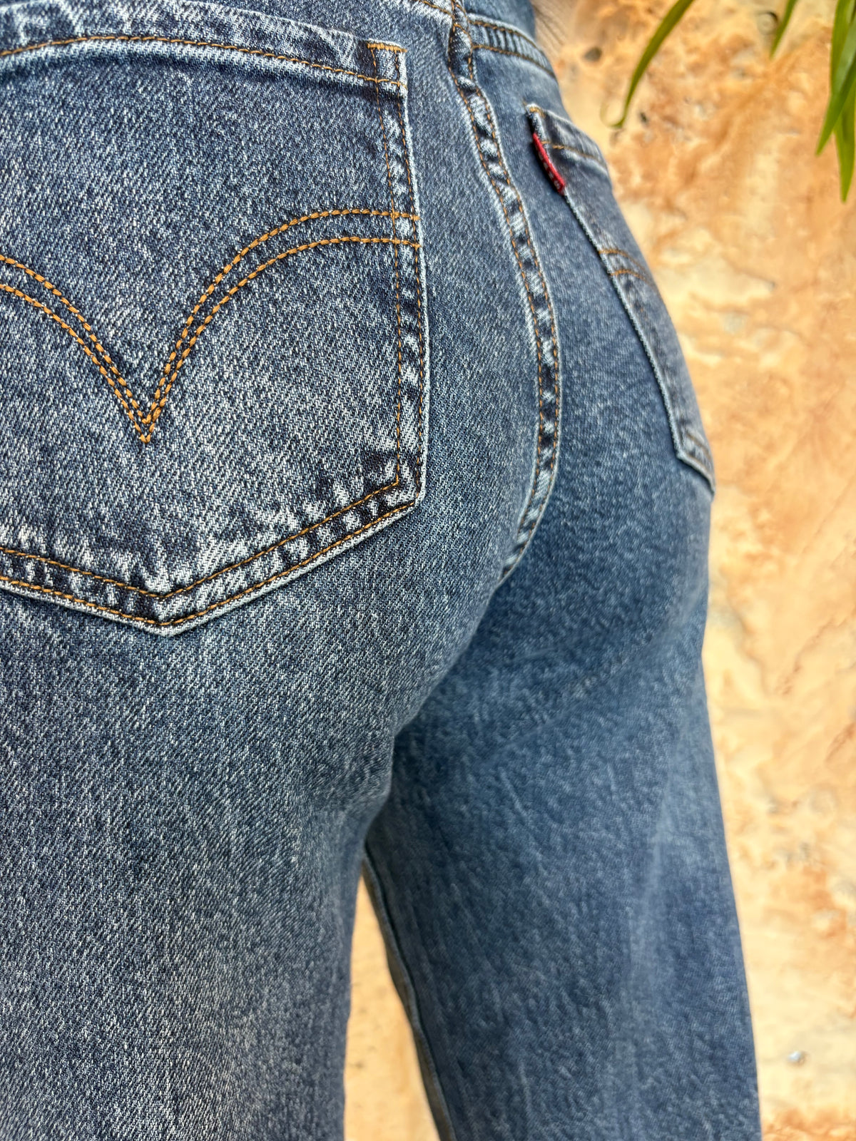 JEANS WIDE LEG DENIM OSCURO