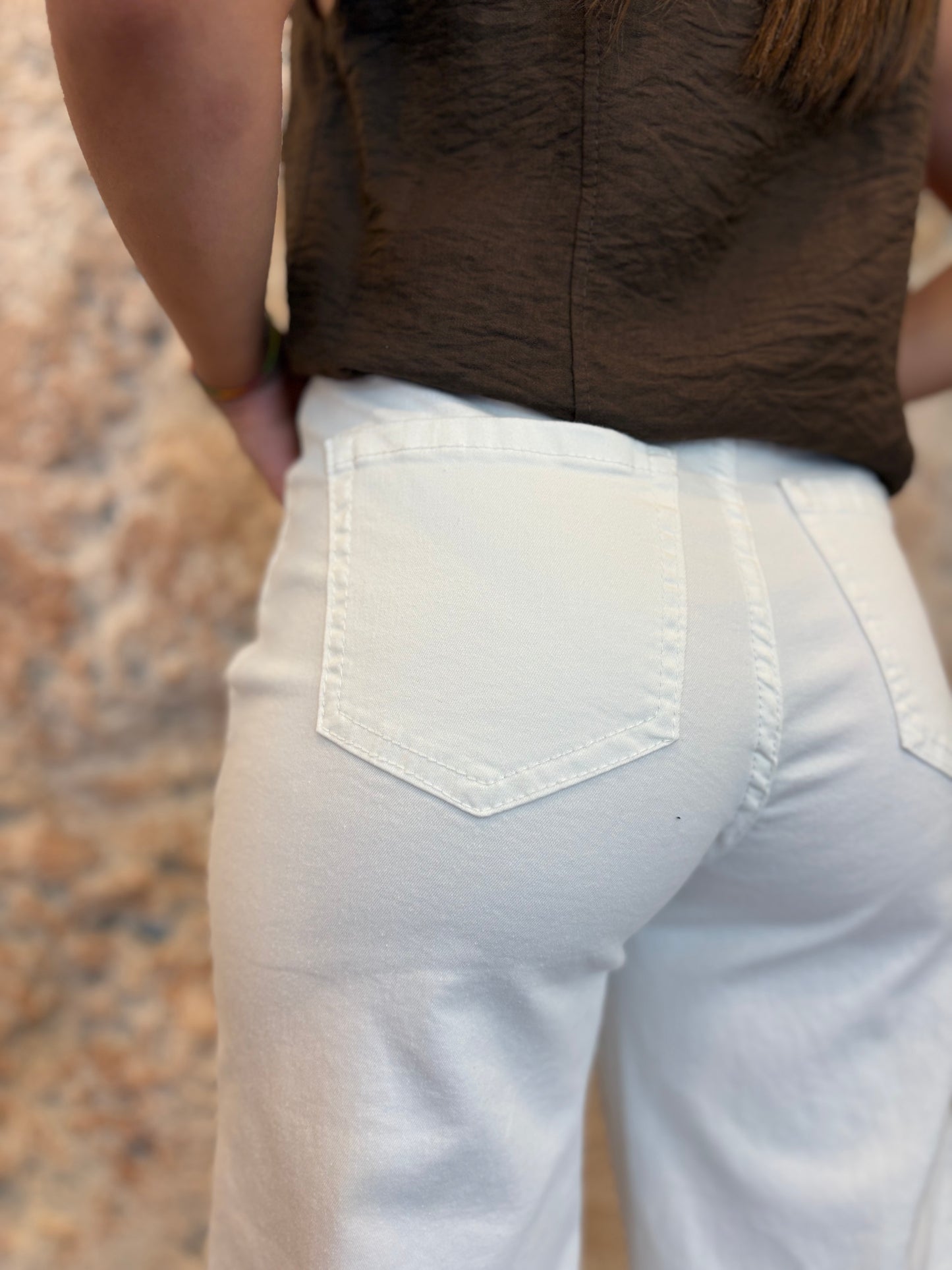 PANTALÓN RECTO CRUZADO BLANCO
