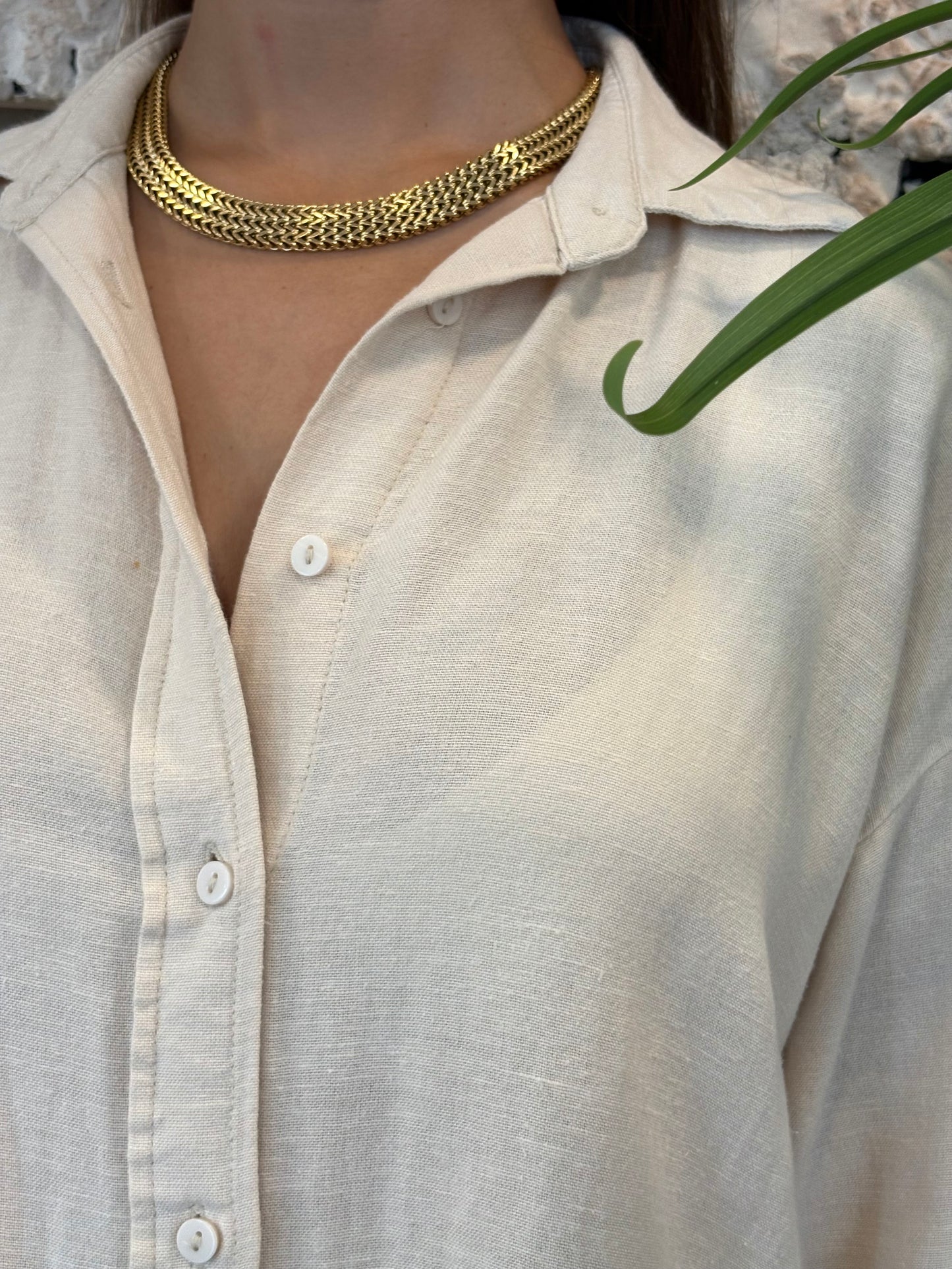 CHOCKER CADENA TRENZADA