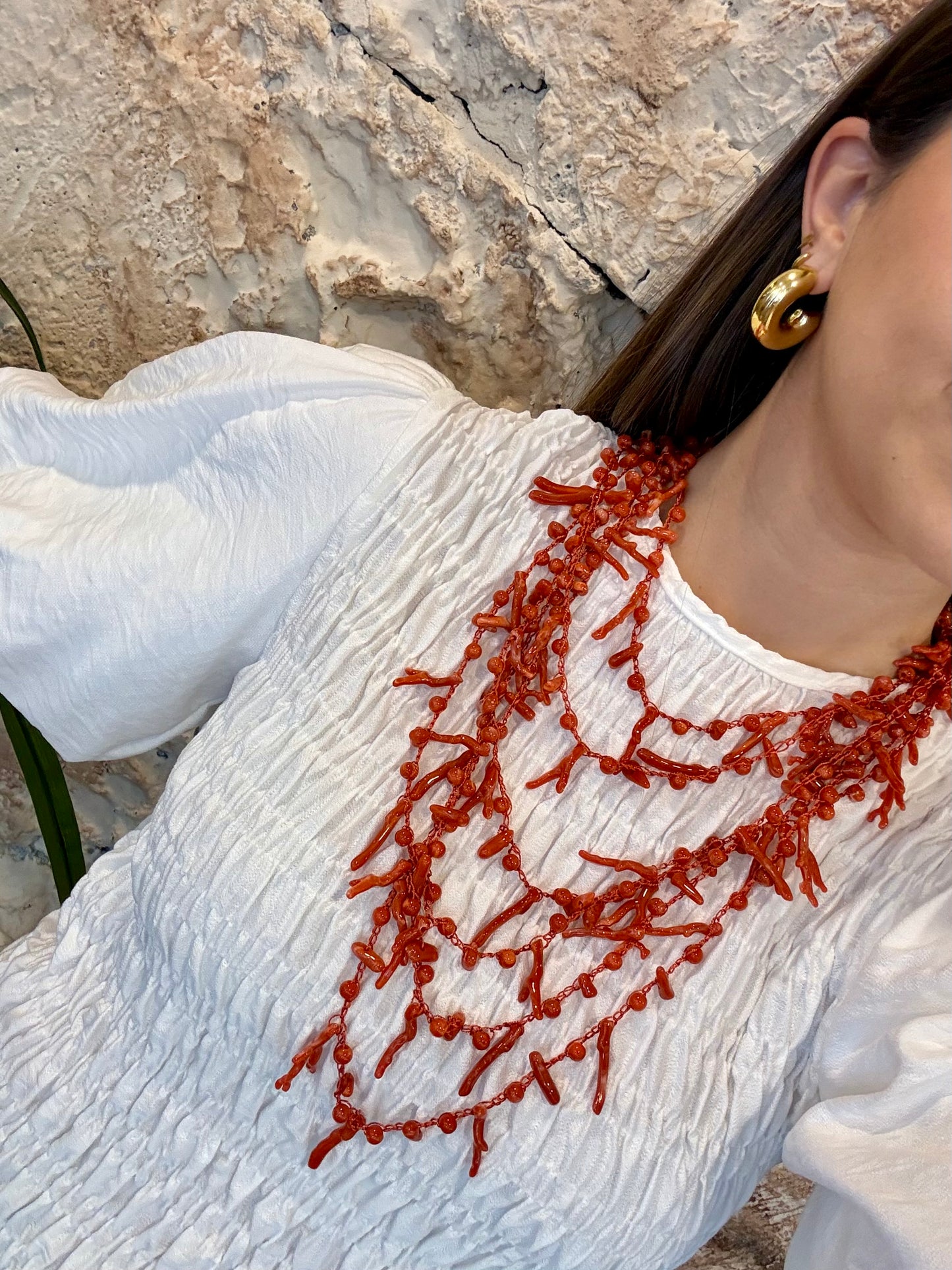 COLLAR CORALES NARANJA