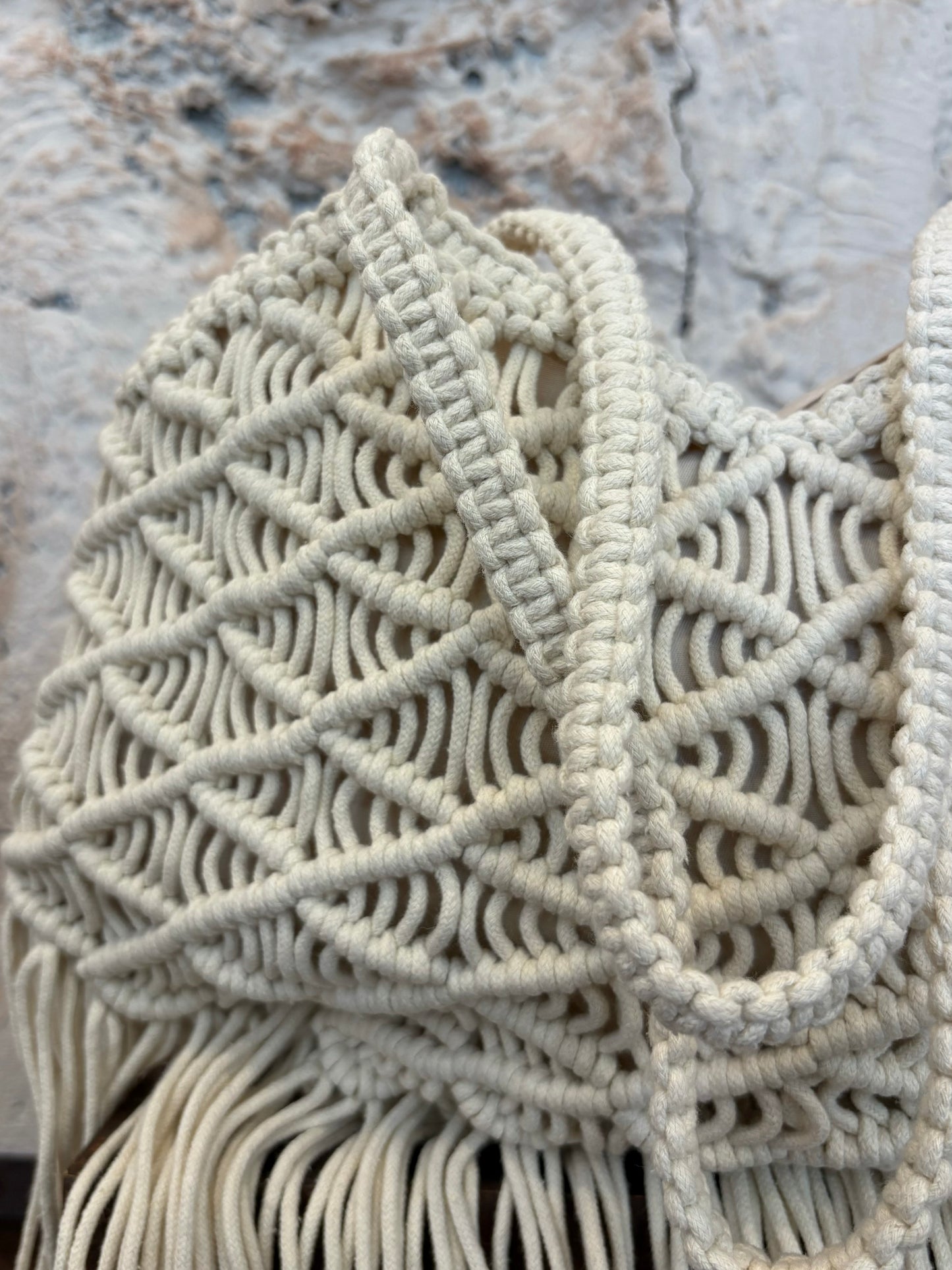 BOLSO MACRAMÉ CRUDO