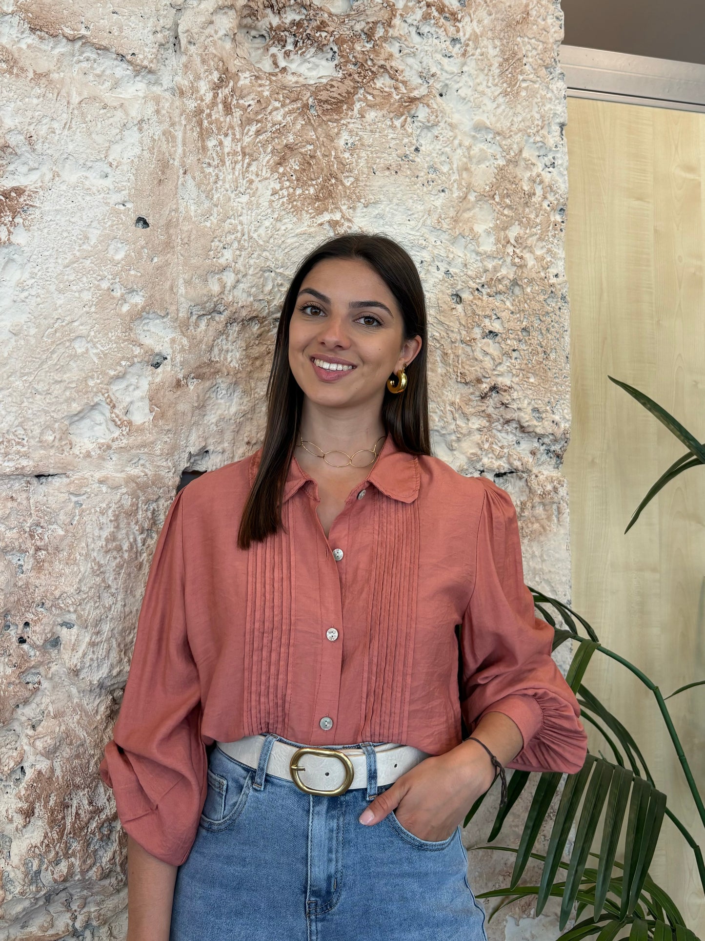 CAMISA TABLILLAS CORAL