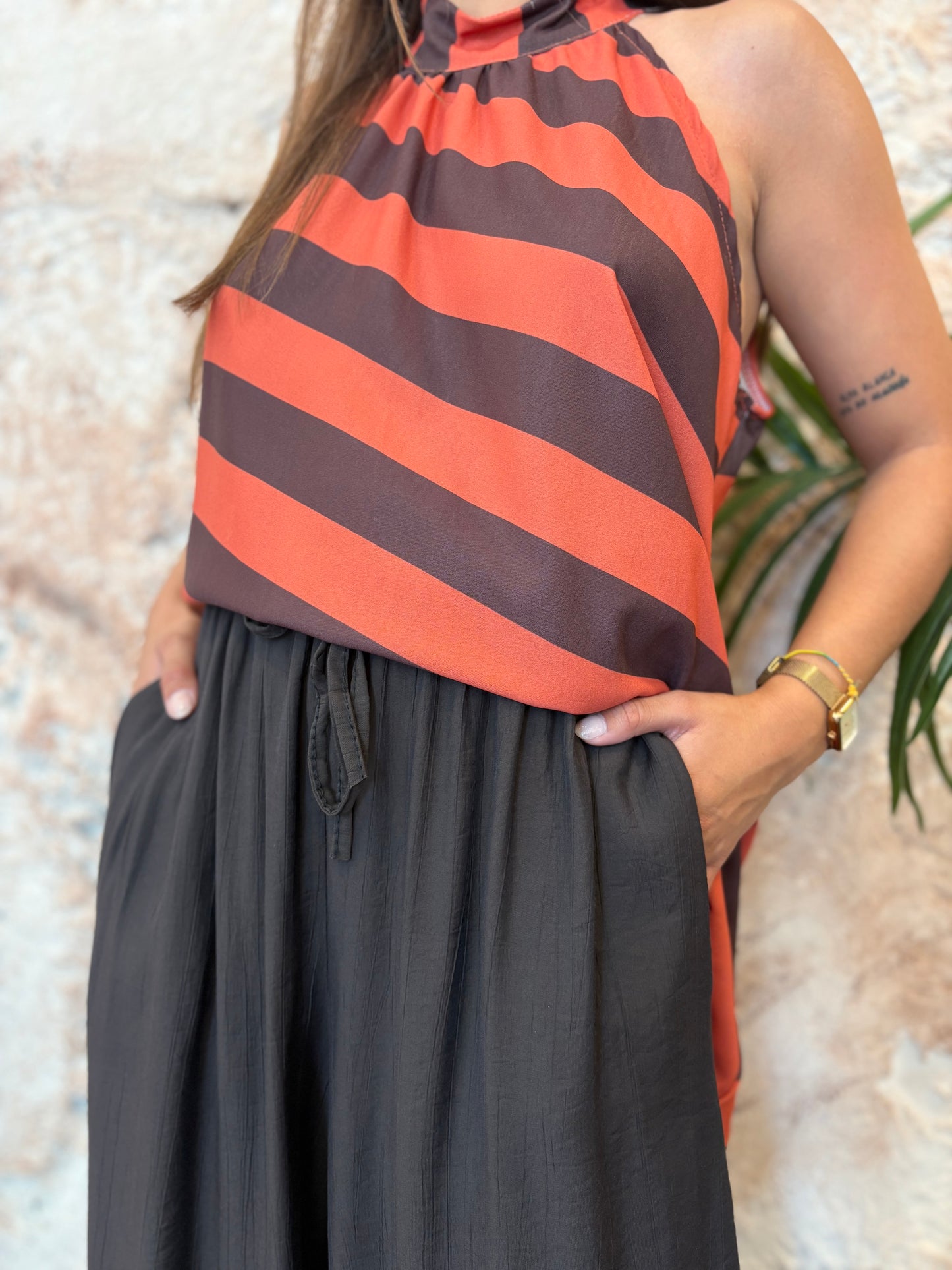 PANTALÓN BOMBACHO MARRÓN