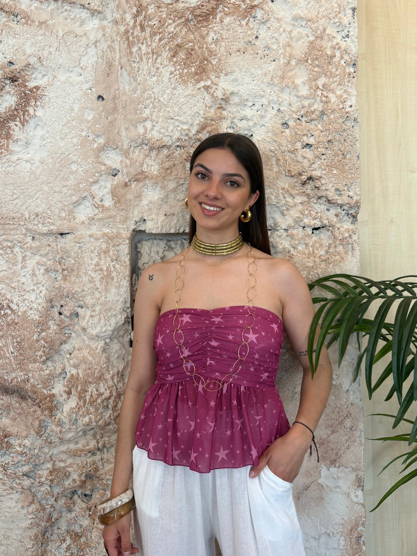 TOP ESTAMPADO STAR ROSA