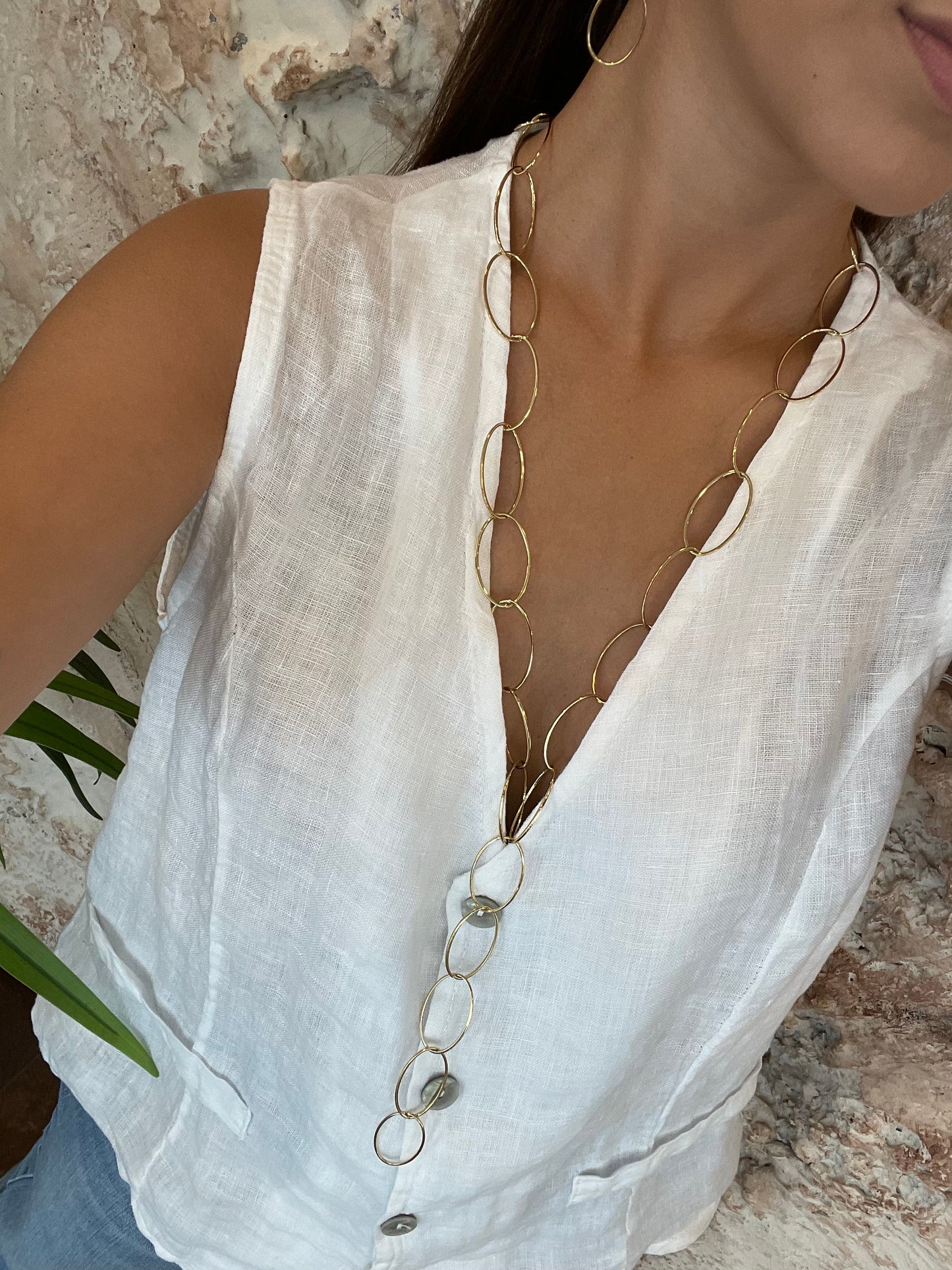 COLLAR CADENA OVALADA