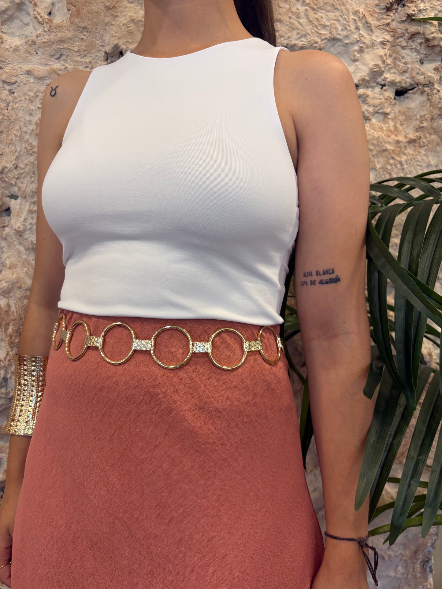 FALDA LARGA CORAL