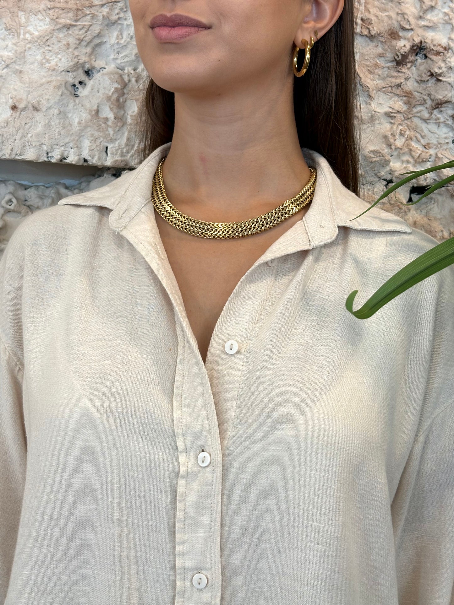 CHOCKER CADENA TRENZADA