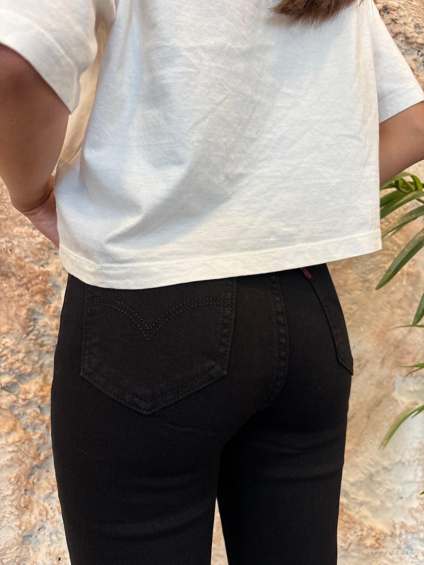 JEANS FLARED NEGRO