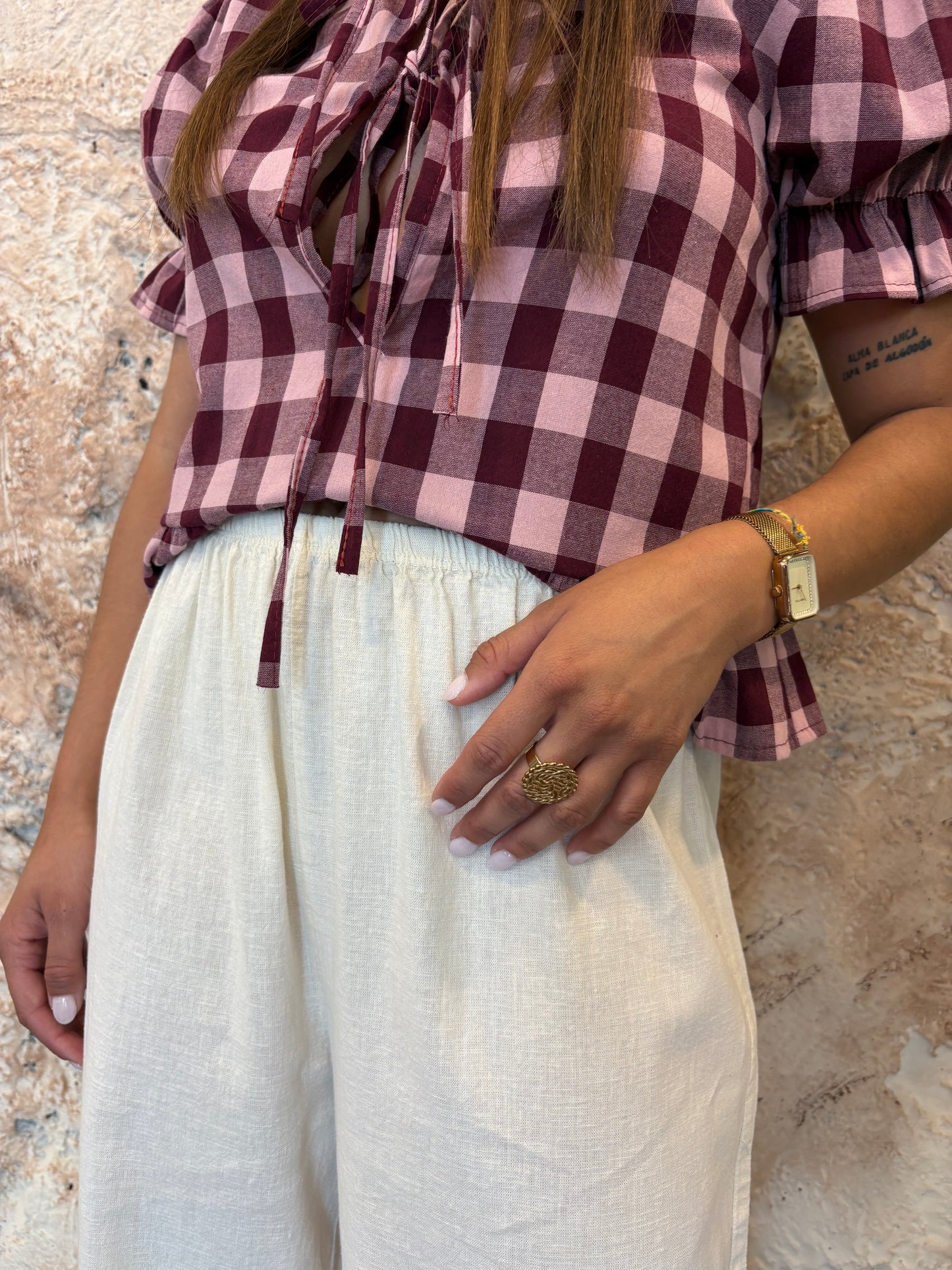 PANTALÓN LINO CRUDO
