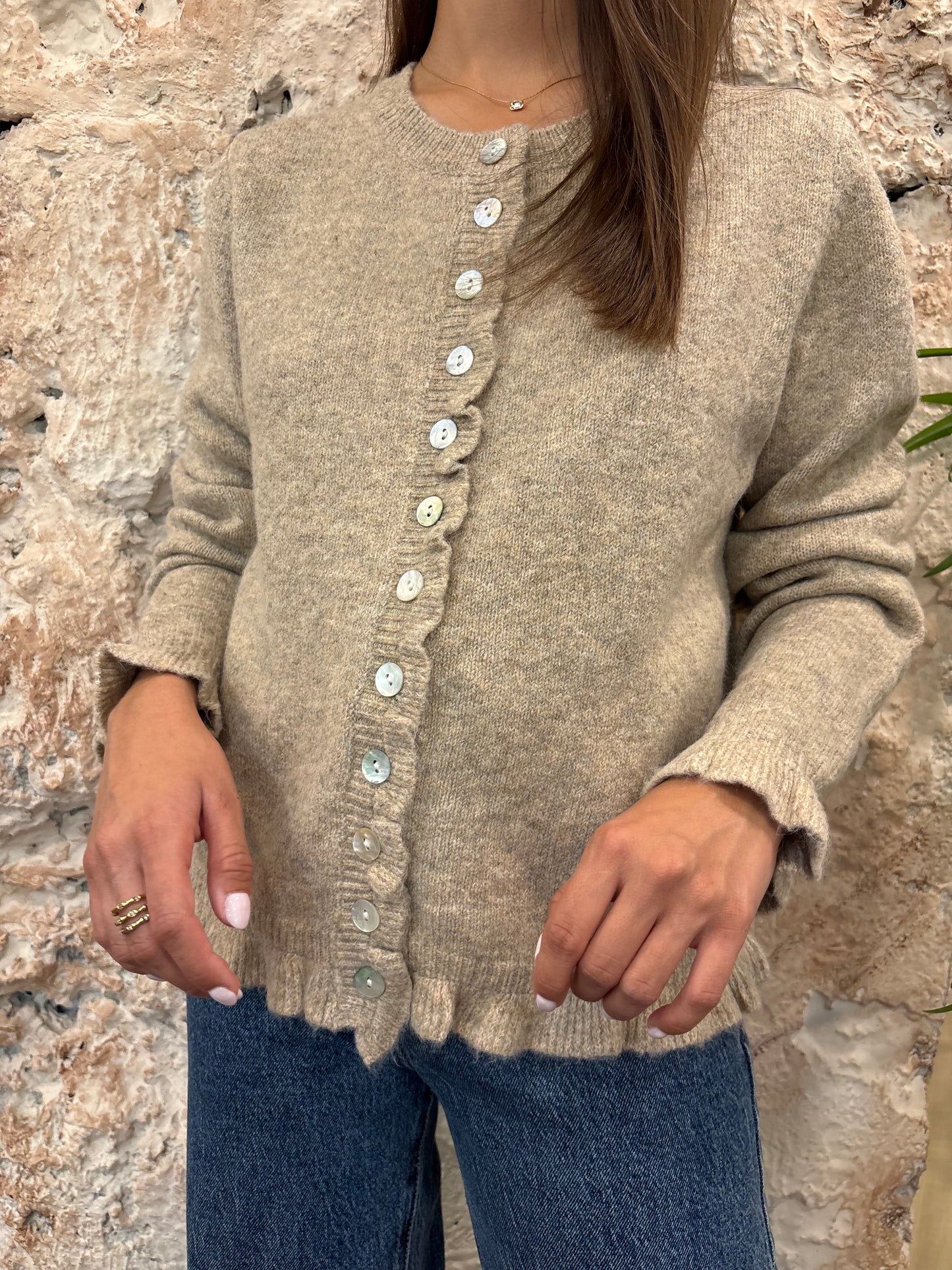 CÁRDIGAN RIZOS TAUPE