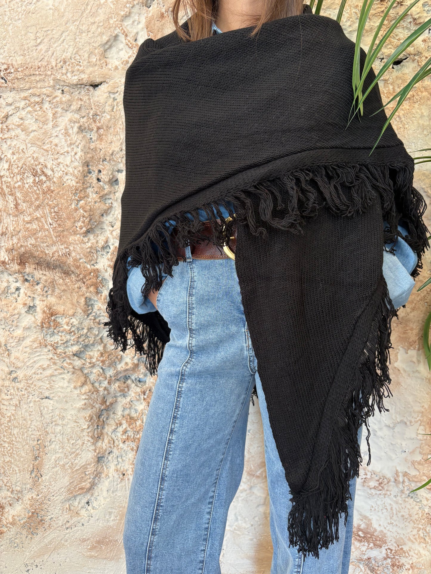 CAPA DE PUNTO FLECOS NEGRA