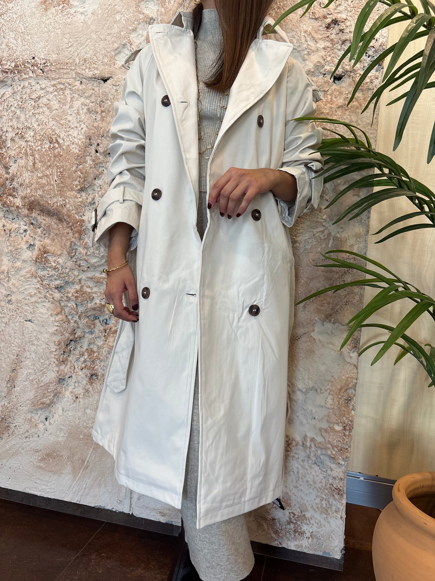 GABARDINA TRENCH BEIGE