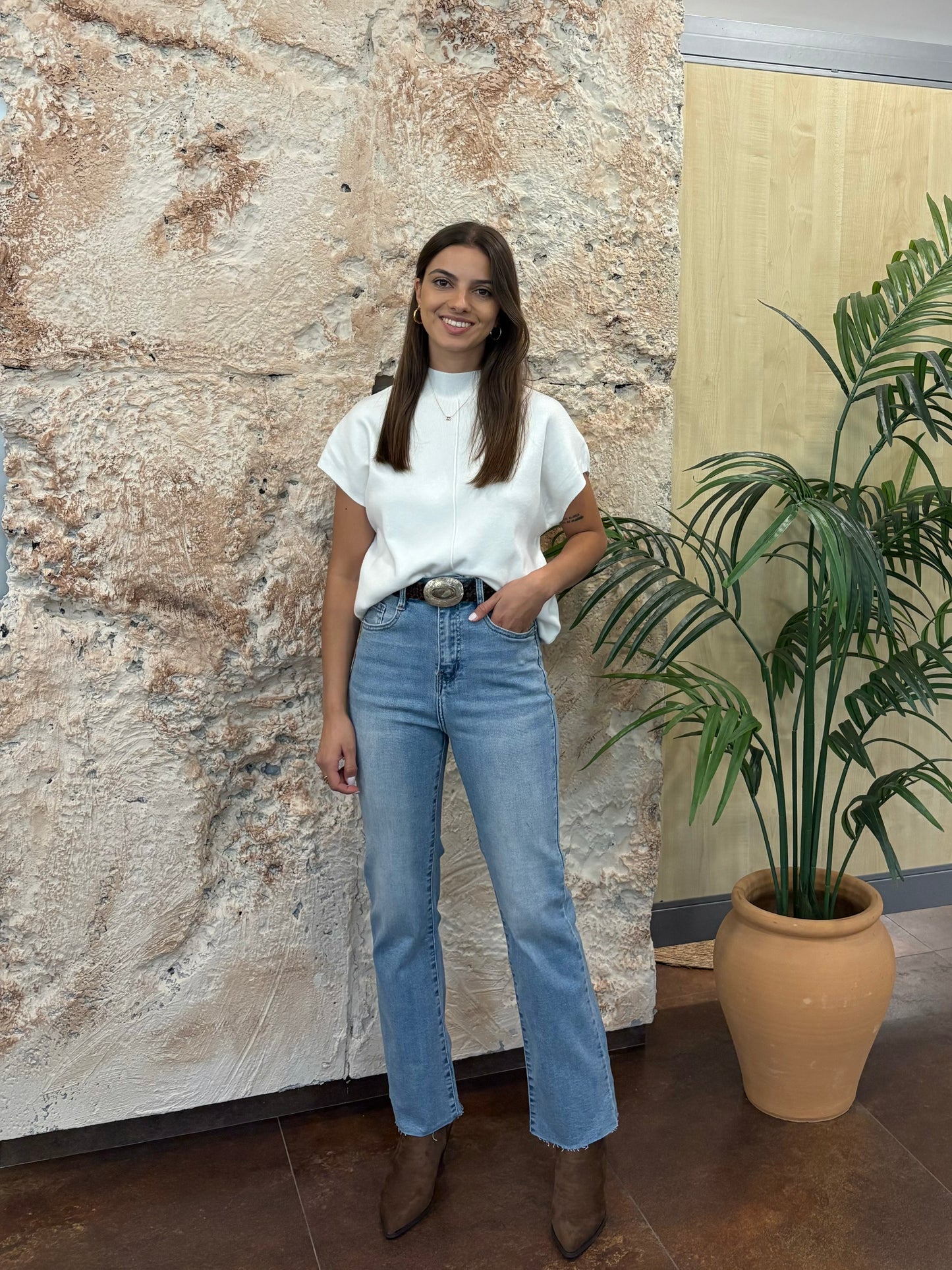 JEANS WIDE LEG CLARO