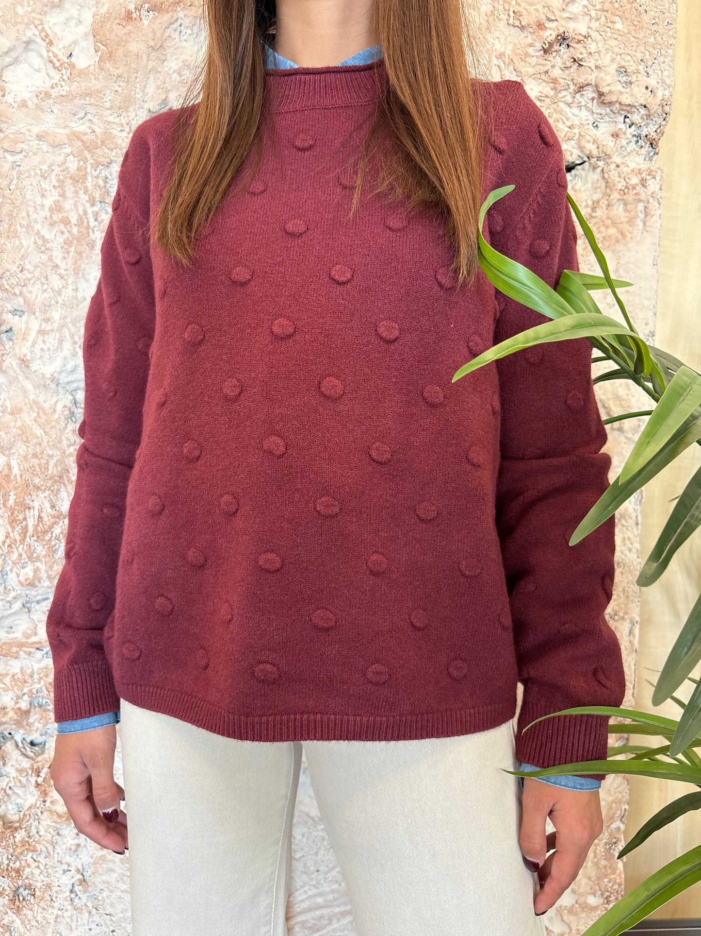 JERSEY TOPOS BURDEOS