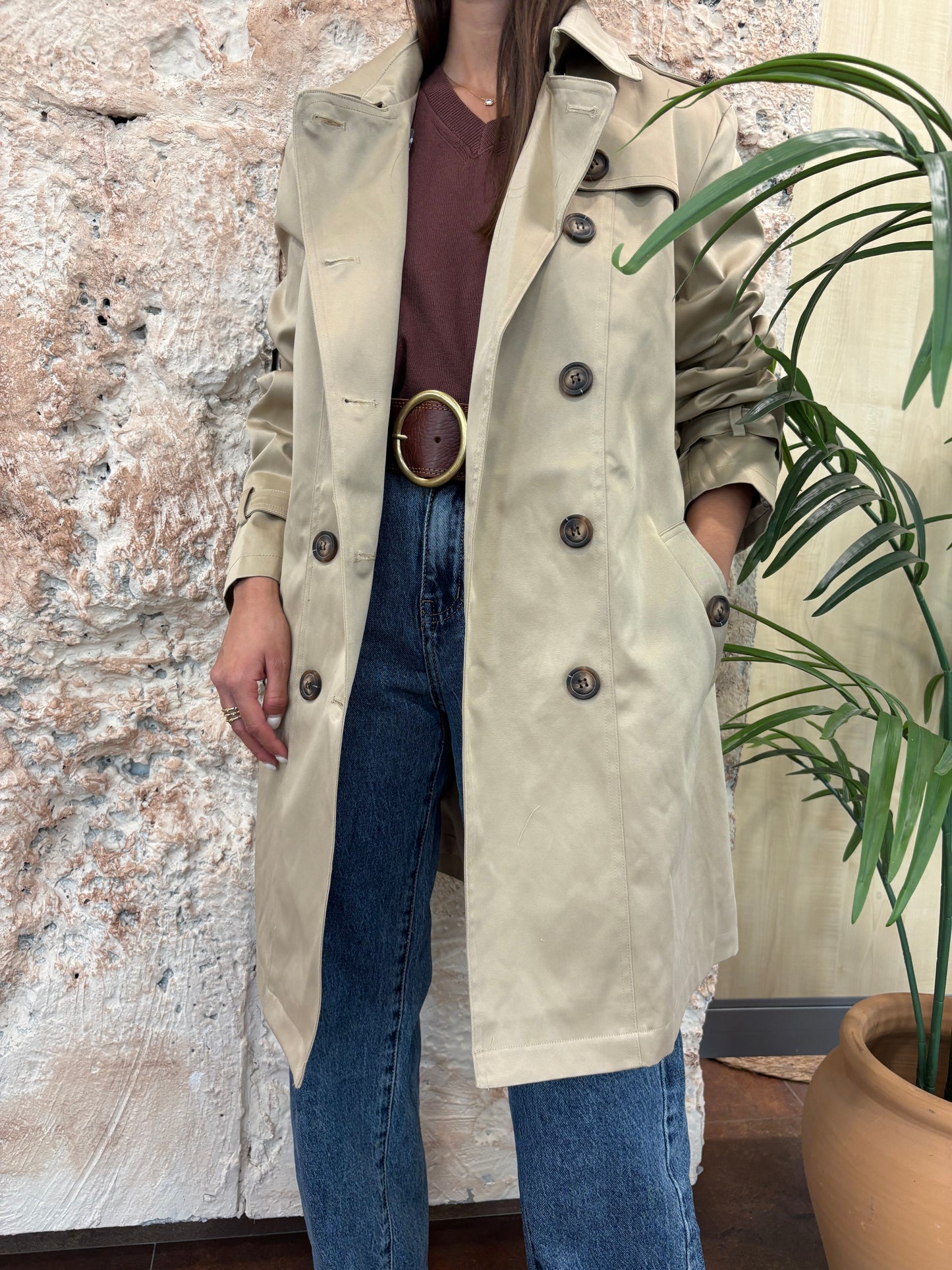 GABARDINA MIDI CAMEL