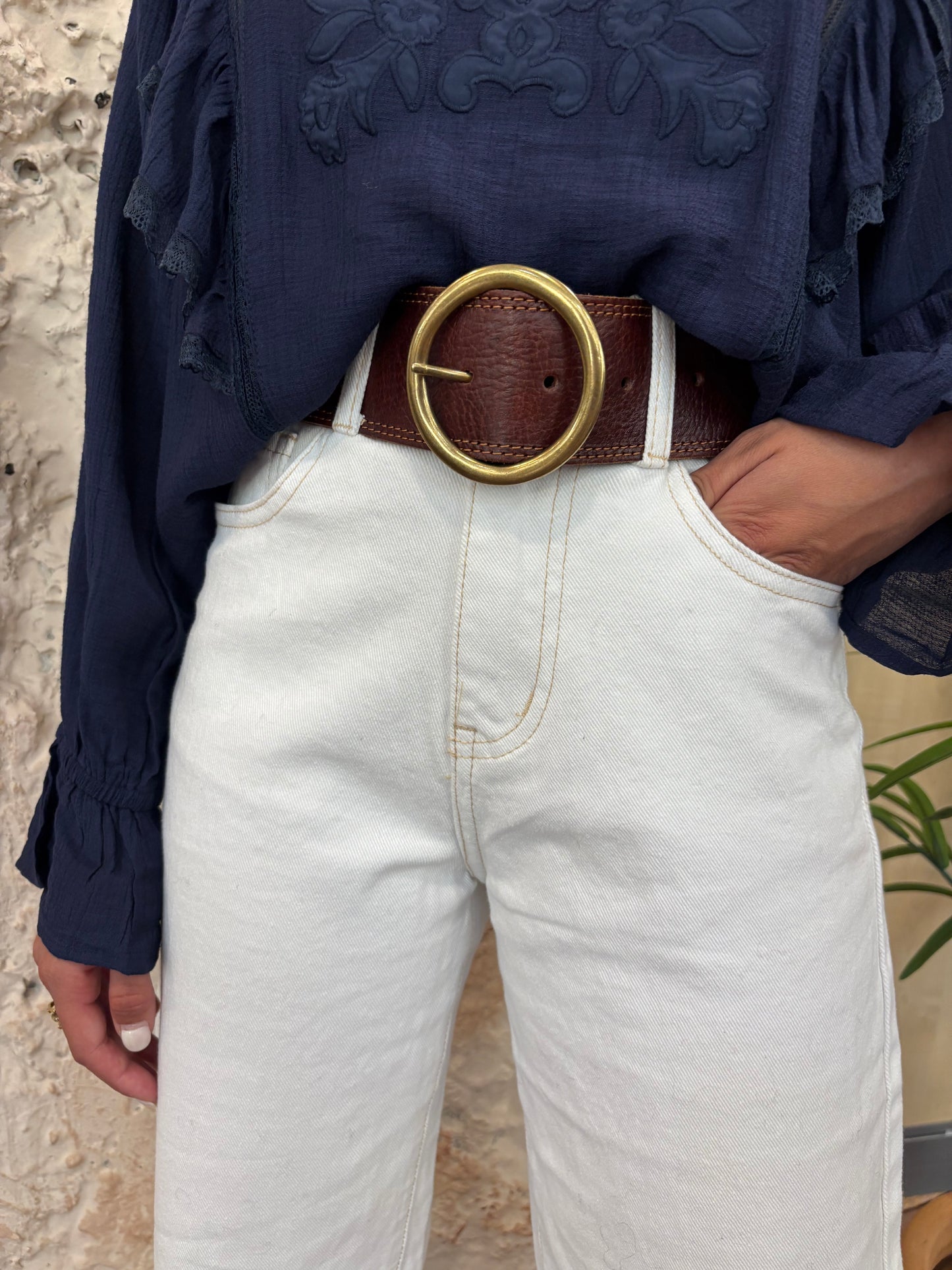 JEANS STRAIGHT LEG BLANCO