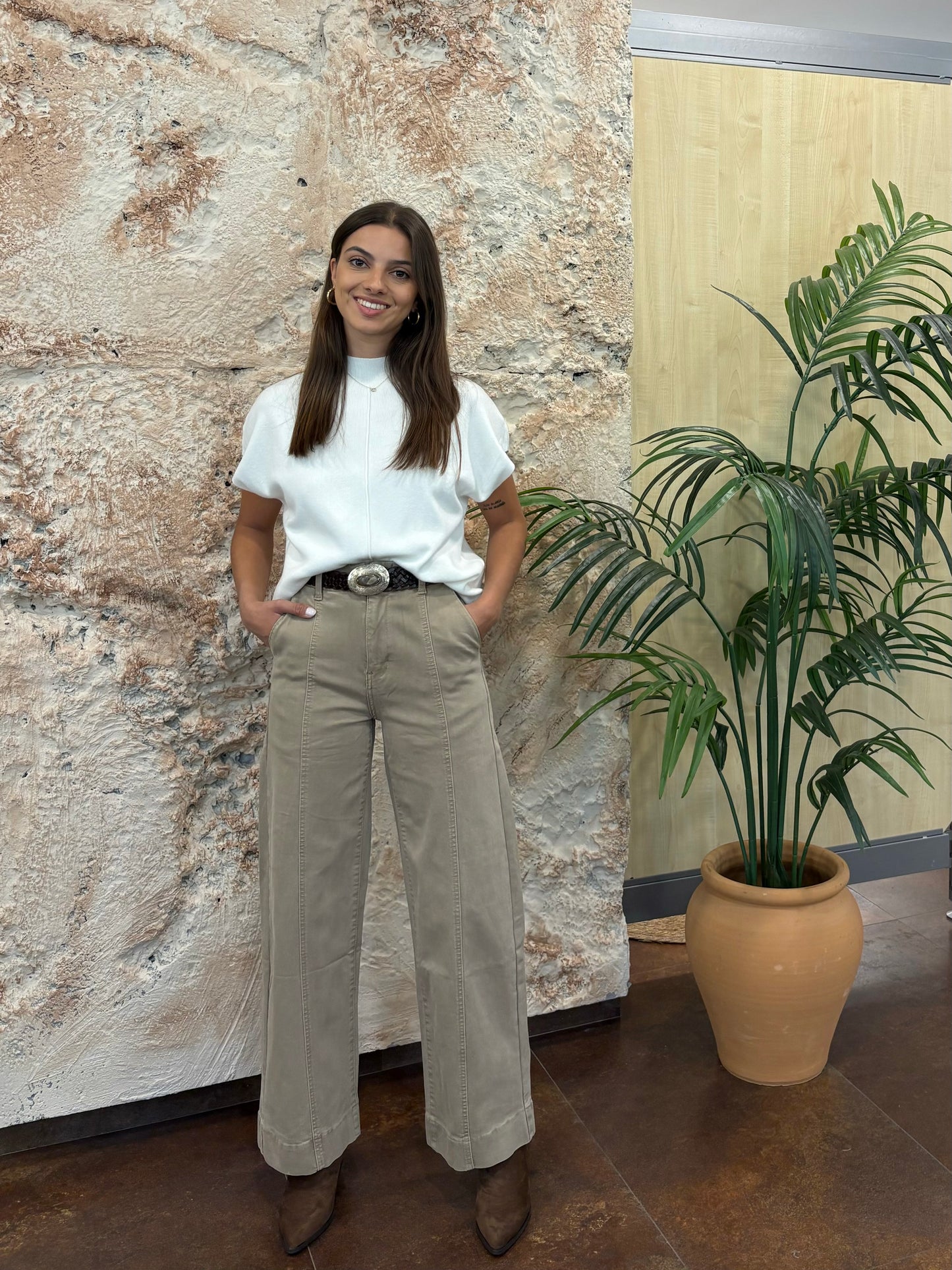 JEANS STRAIGHT LEG CAMEL