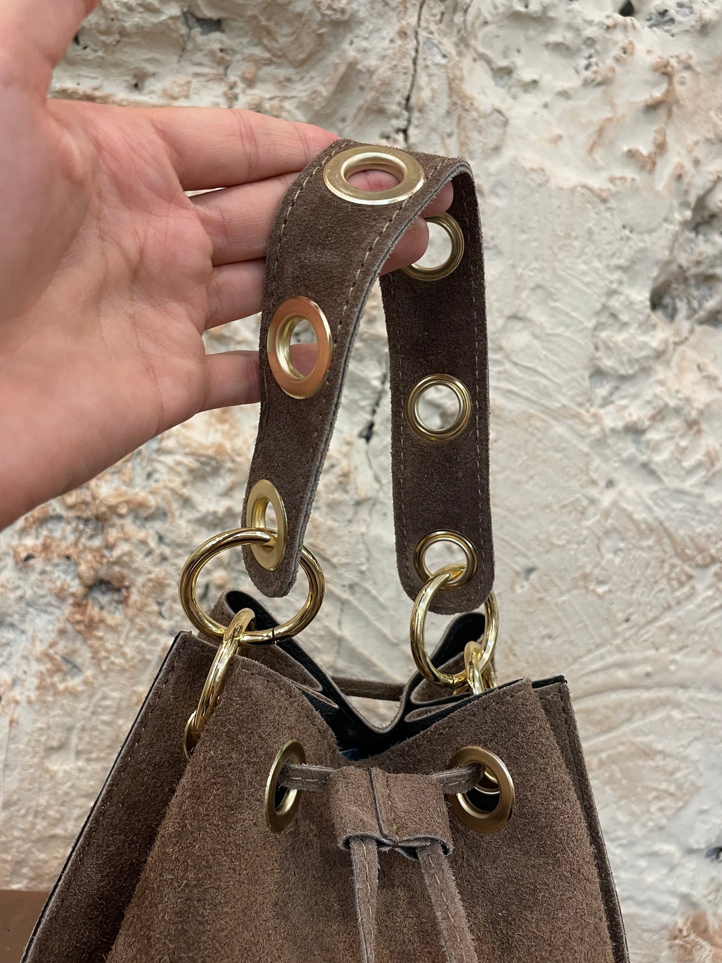 BOMBONERA PIEL TAUPE