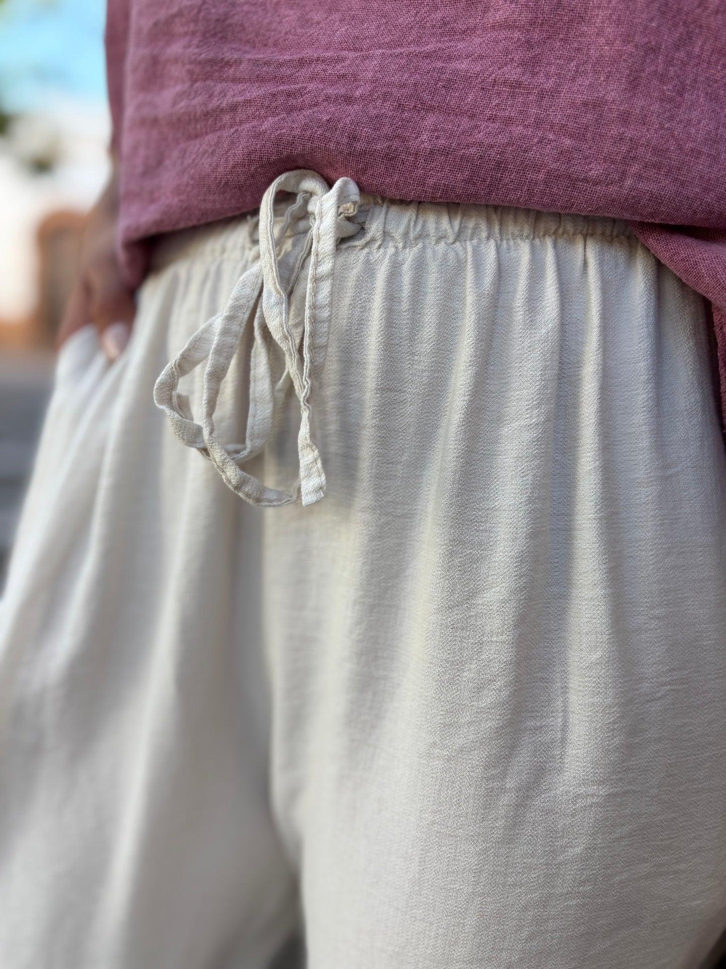 PANTALÓN BOMBACHO BEIGE