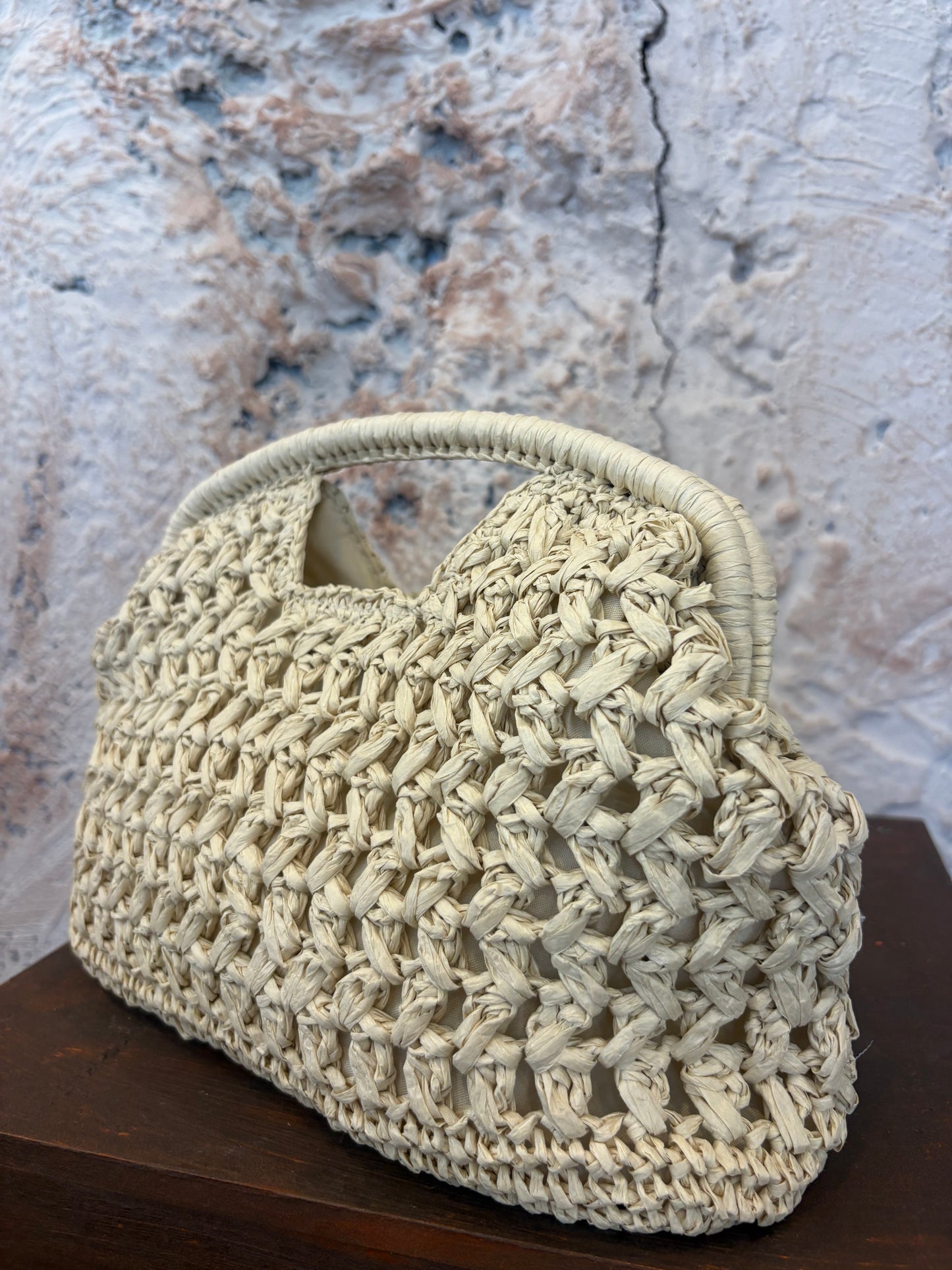 CLUTCH RAFIA CRUDO