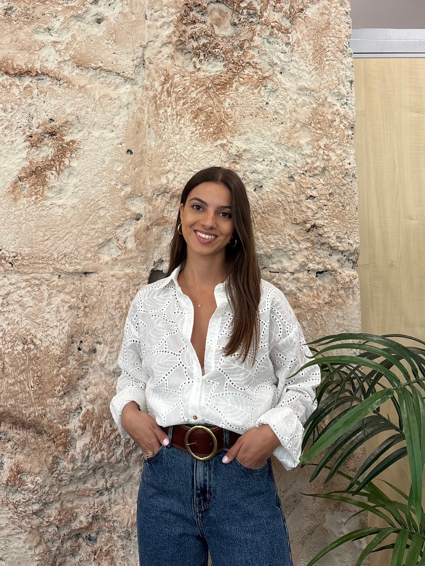CAMISA BLANCA CALADA