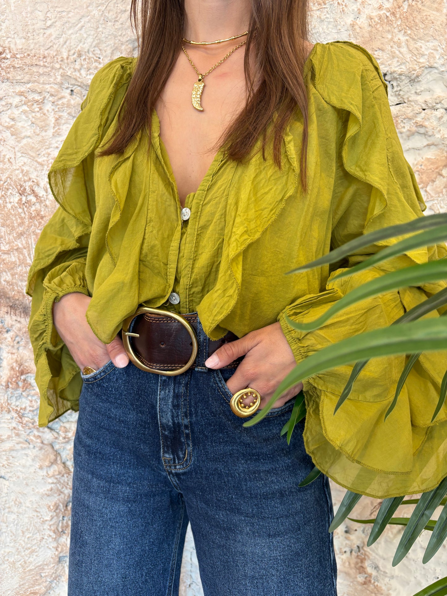 CAMISA FLUIDA VOLANTES LIMA