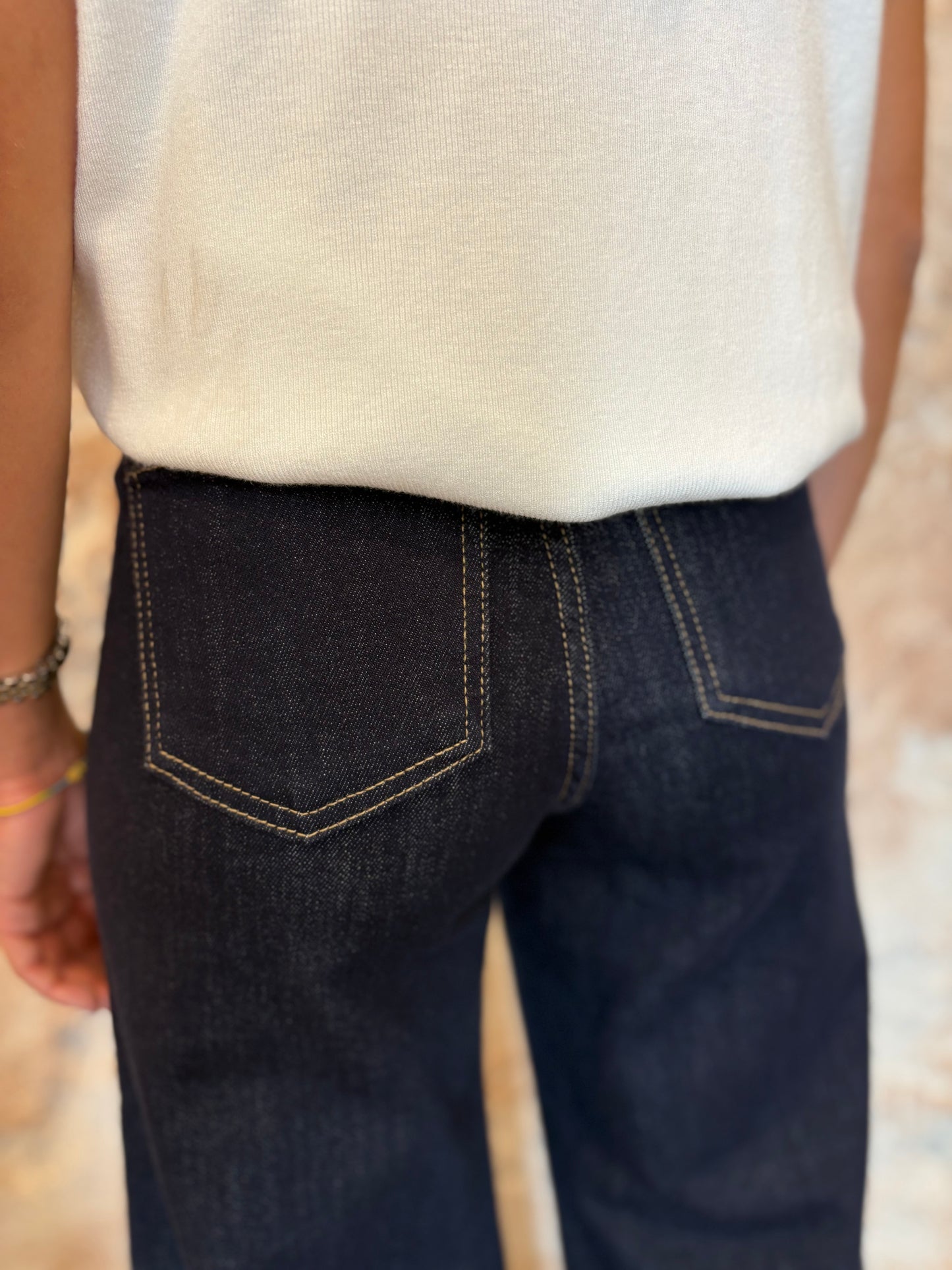 JEANS DENIM OSCURO EXTRA ANCHO