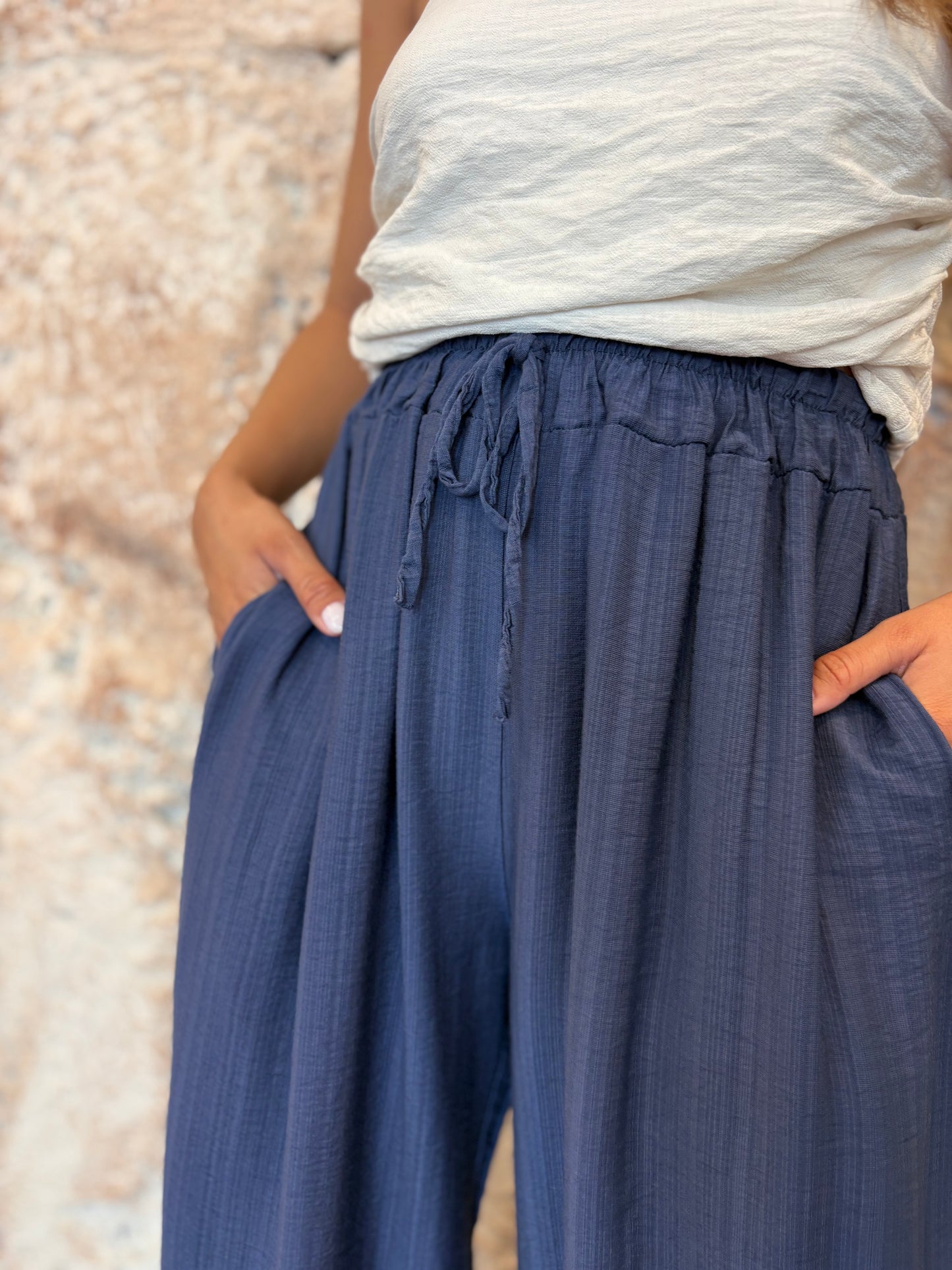PANTALÓN BOMBACHO AZUL MARINO