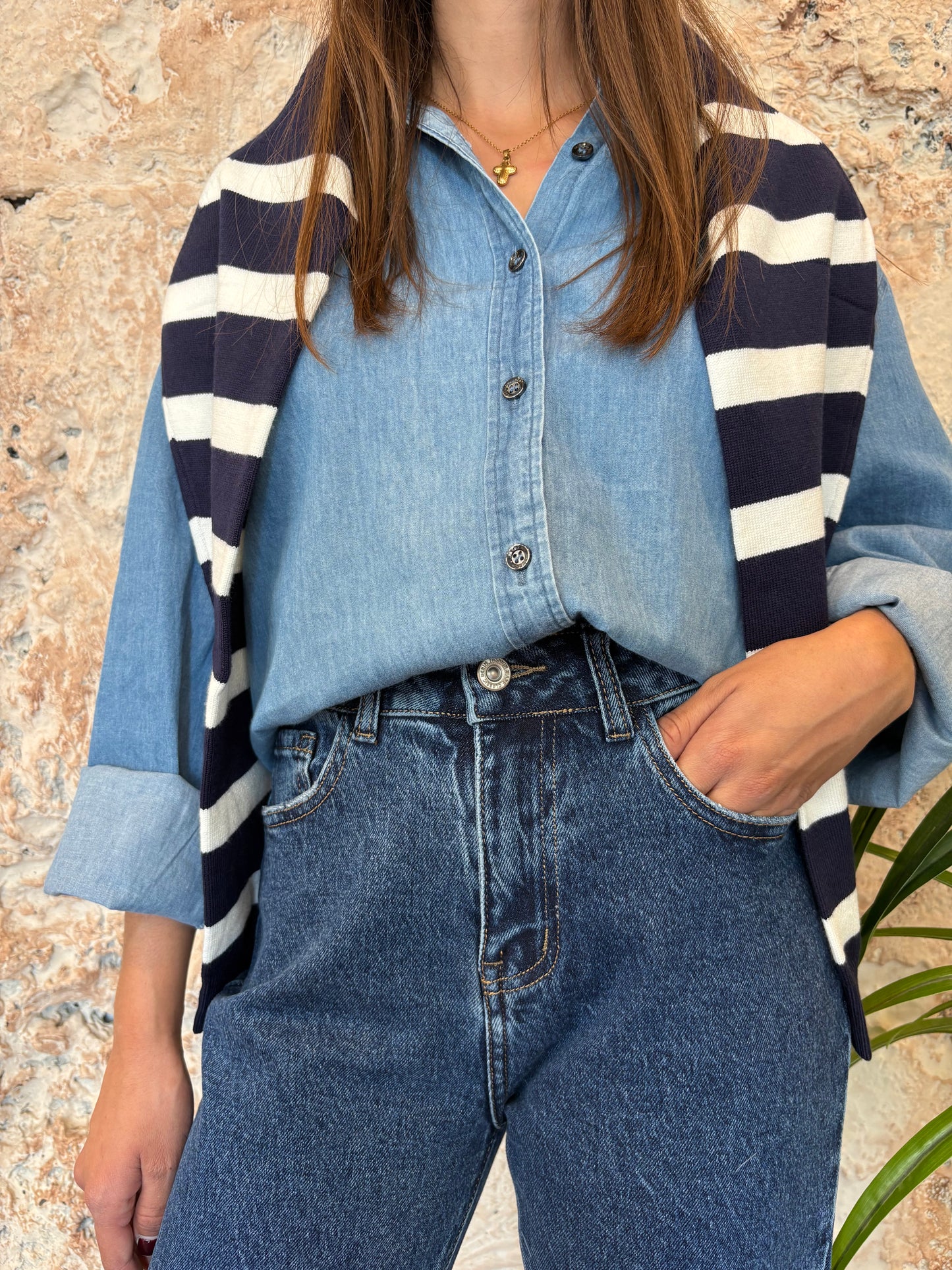 JEANS DENIM MOMFIT