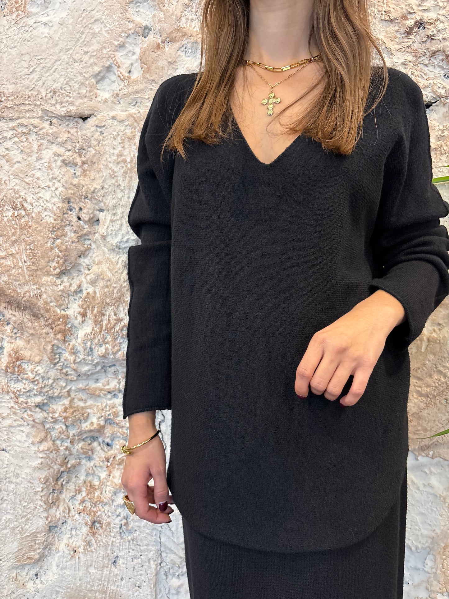CONJUNTO PUNTO FALDA NEGRO