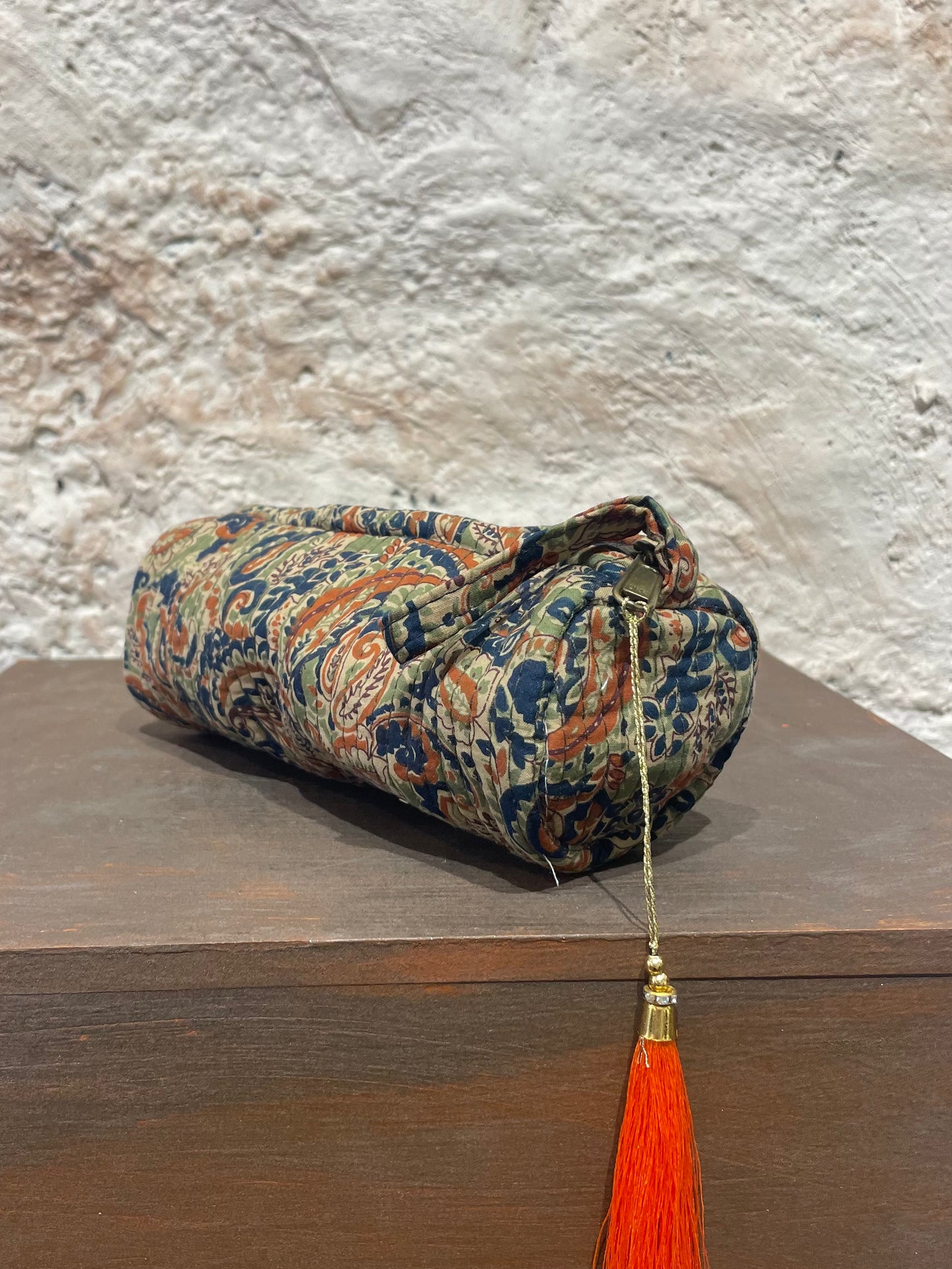 ESTUCHE GRANDE ESTAMPADO VERDE