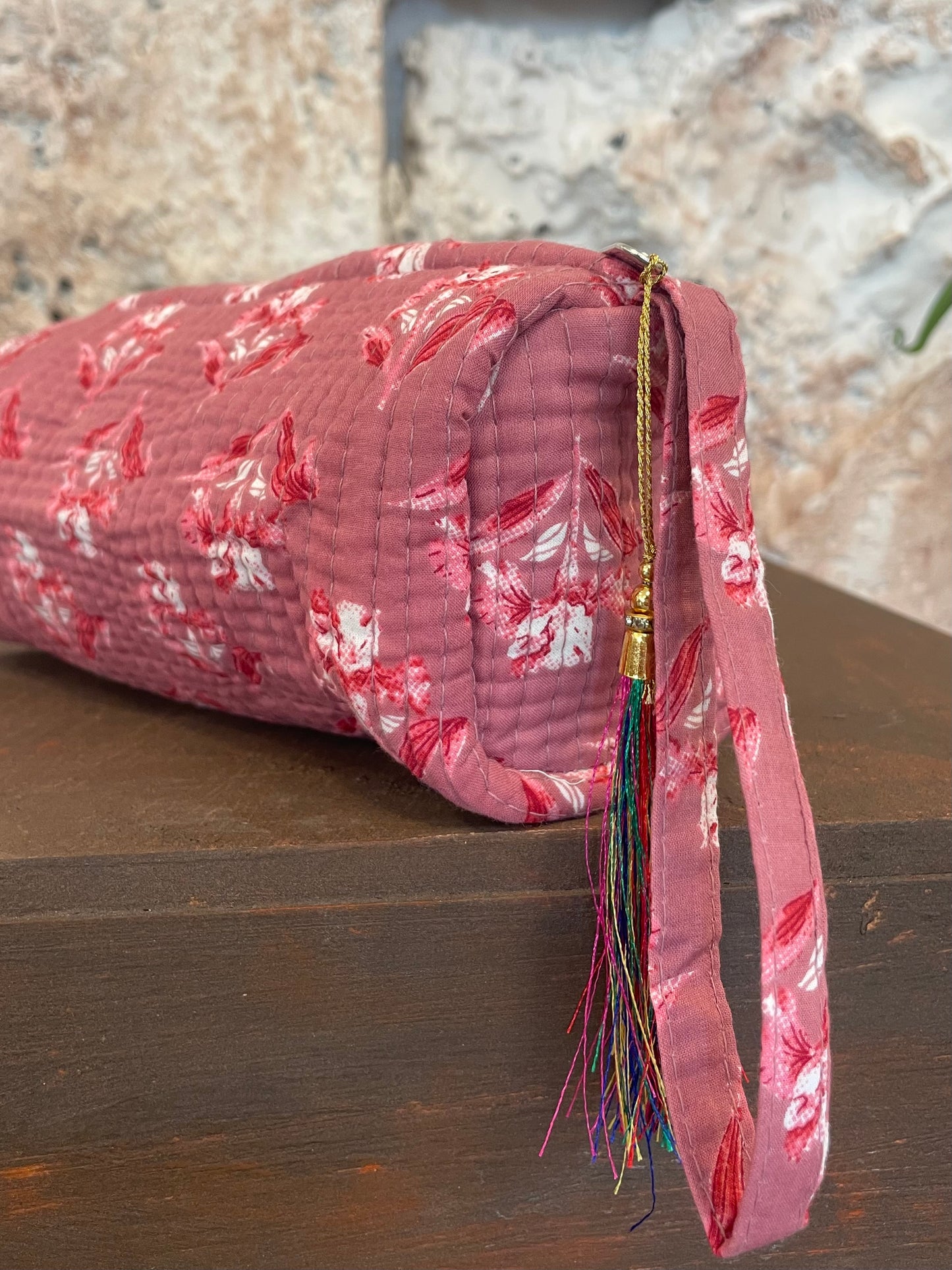ESTUCHE ESTAMPADO CORAL