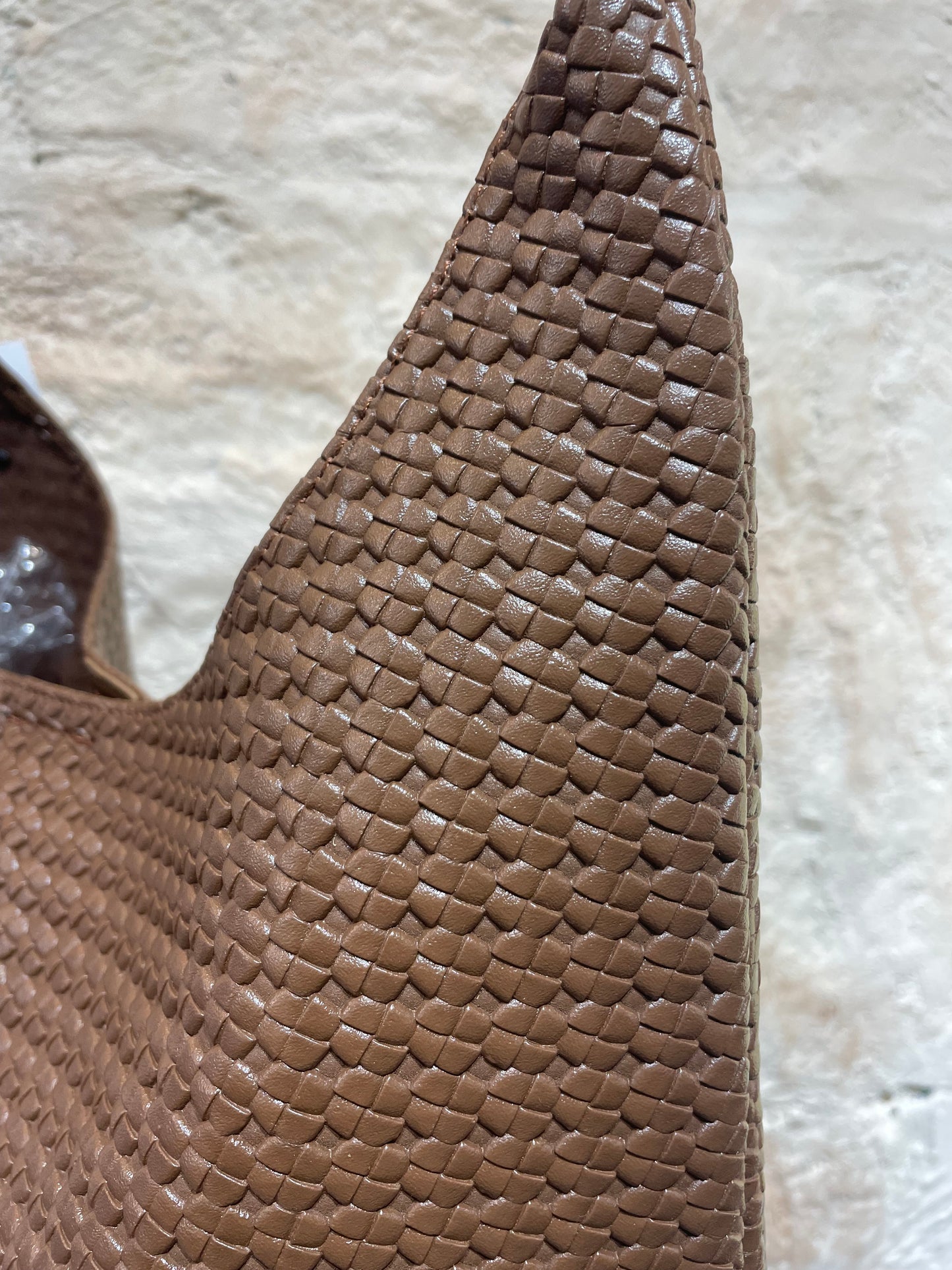 SHOPPER DETALLE FLOR MARRÓN