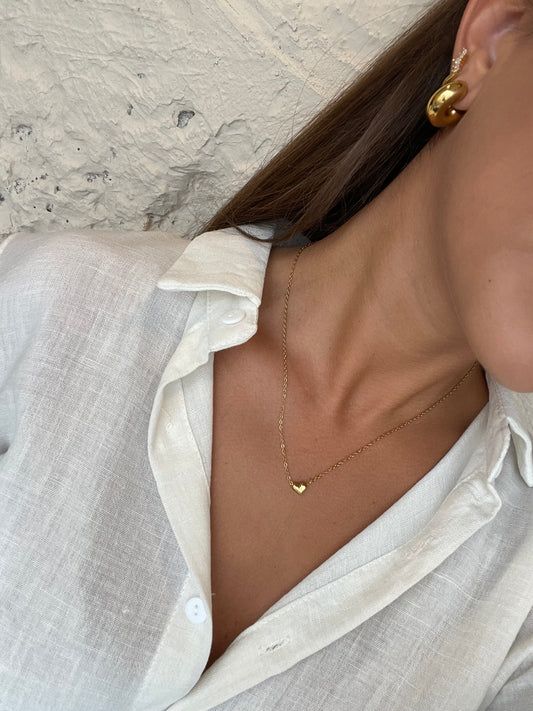 COLGANTE MINI CORAZÓN DORADO