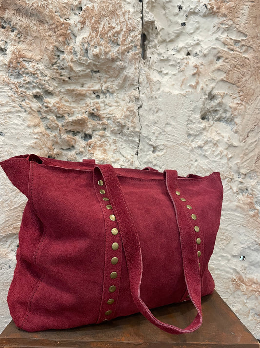 SHOPPER PIEL TACHAS BURDEOS CLASSIC