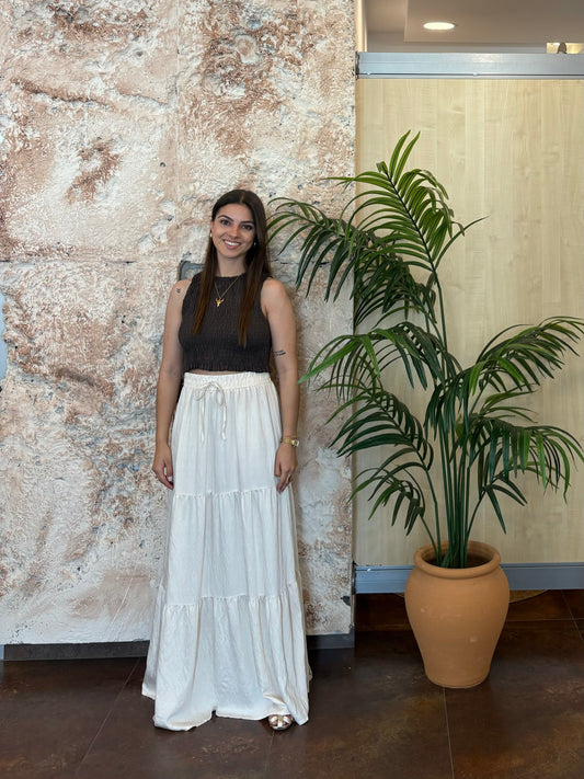 FALDA LARGA BEIGE