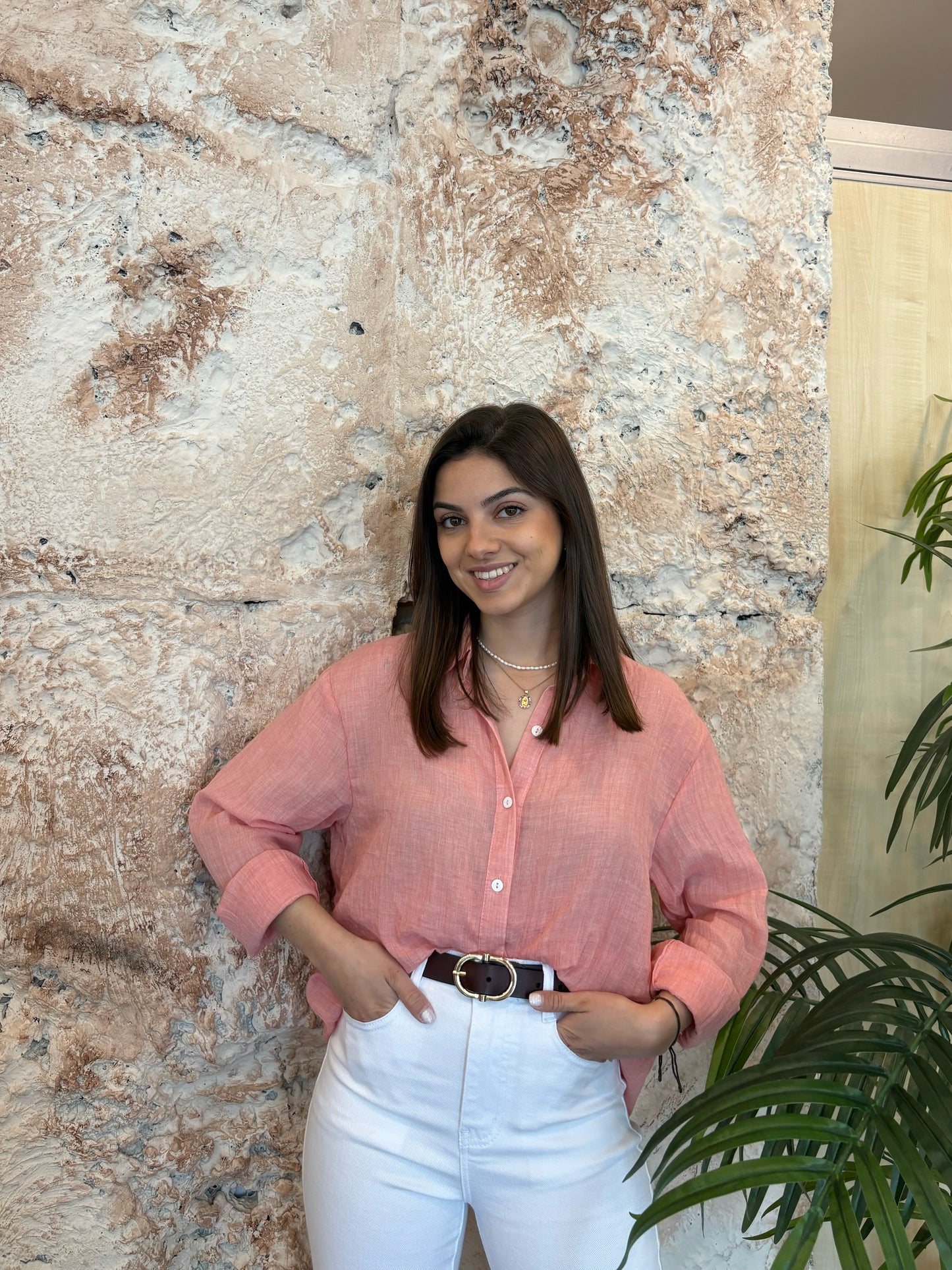CAMISA FLUIDA CORAL