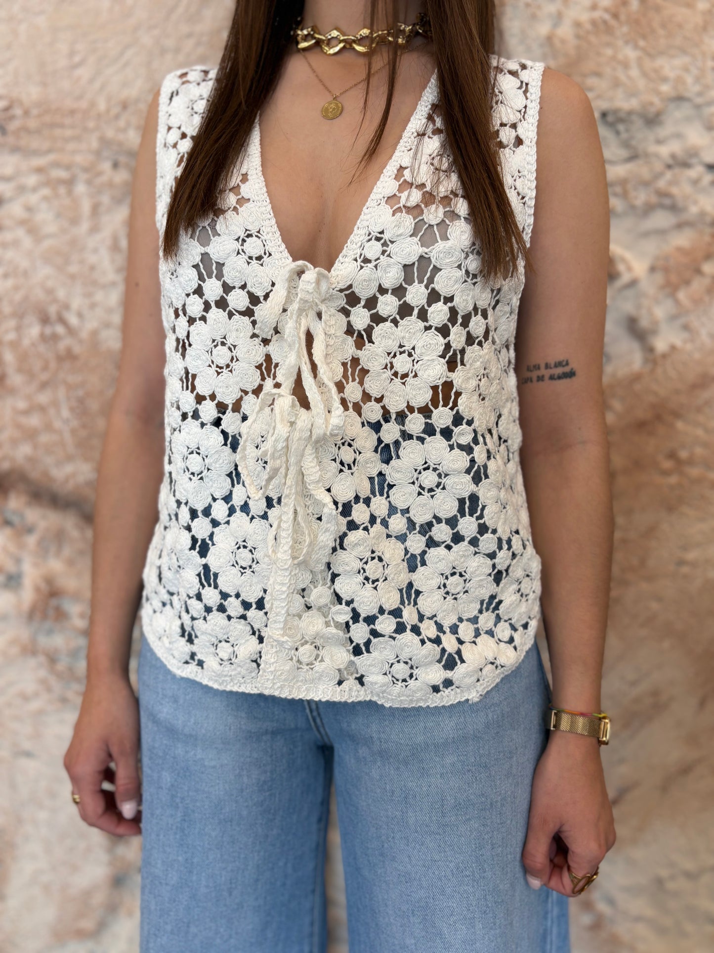 TOP CROCHET BLANCO