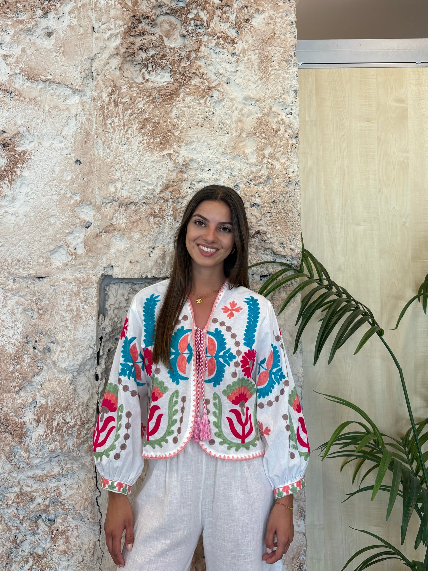 KIMONO ESTAMPADO BLANCO