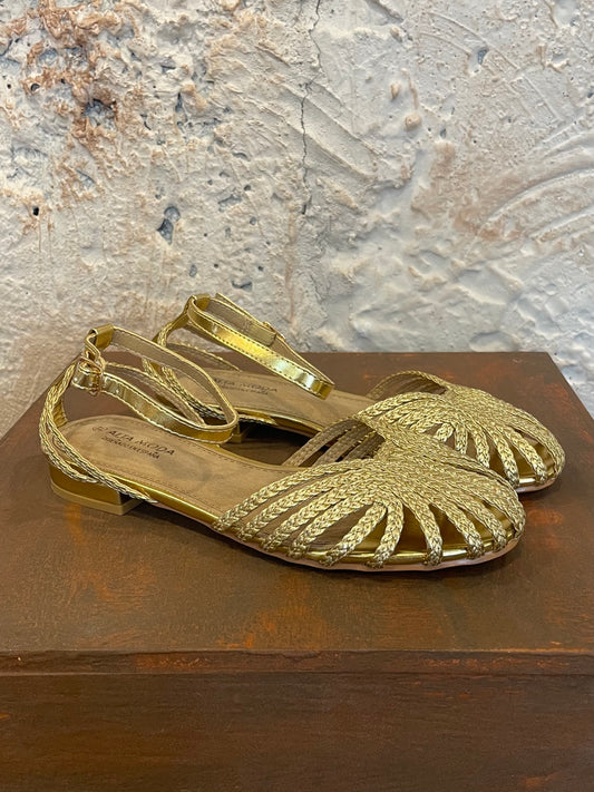 SANDALIA CANGREJERA ORO