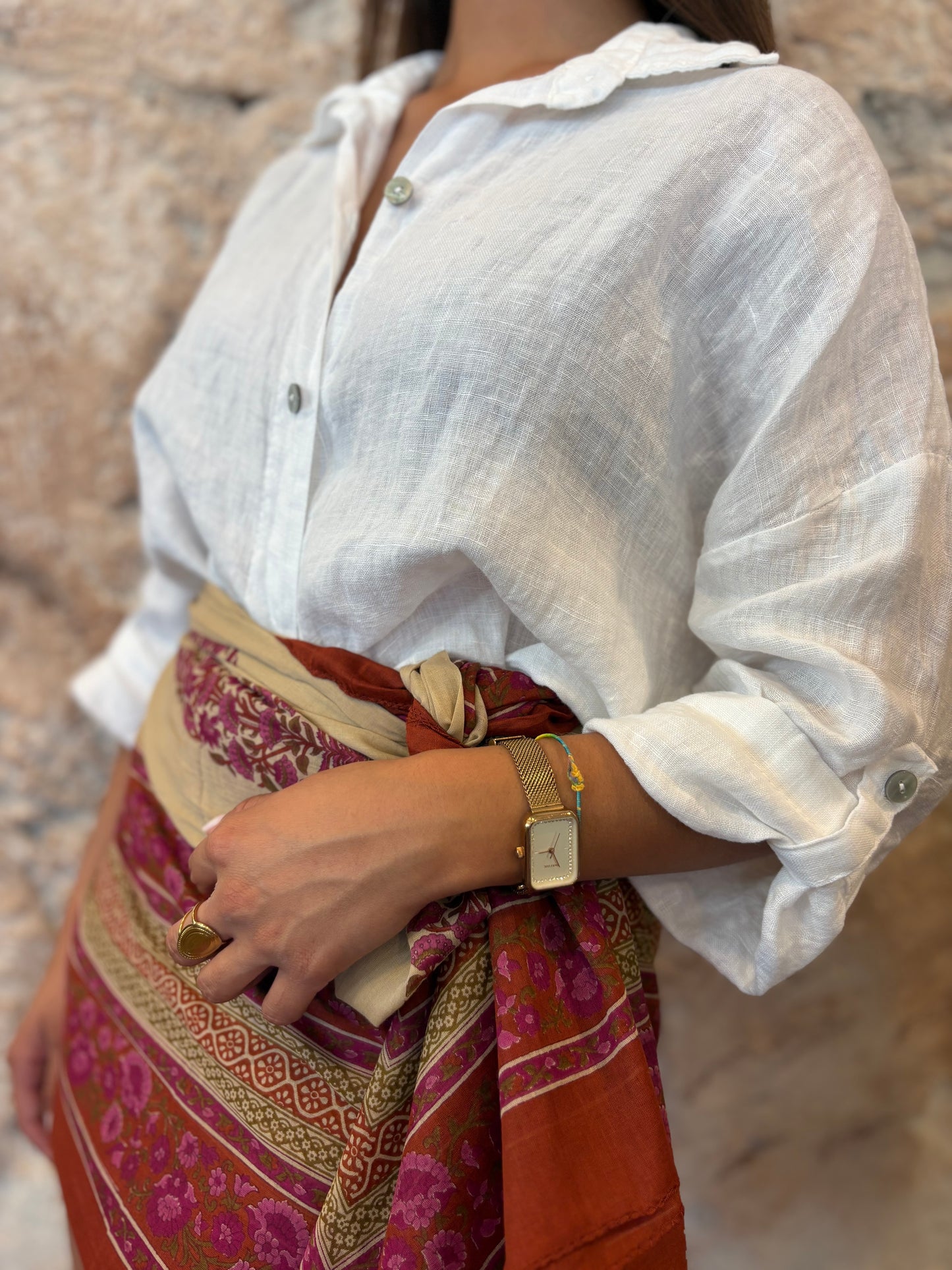 CAMISA LINO BLANCA