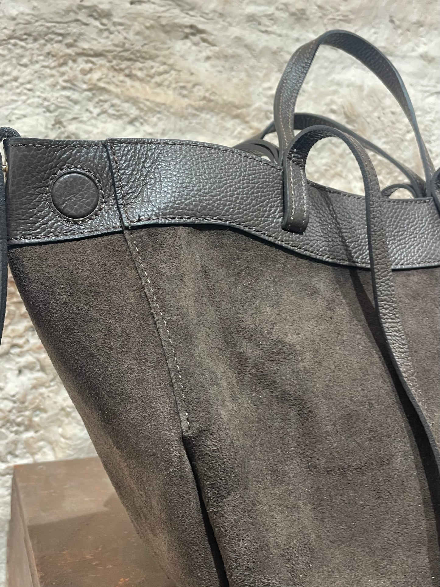 BOLSO SHOPPER PIEL MARRÓN