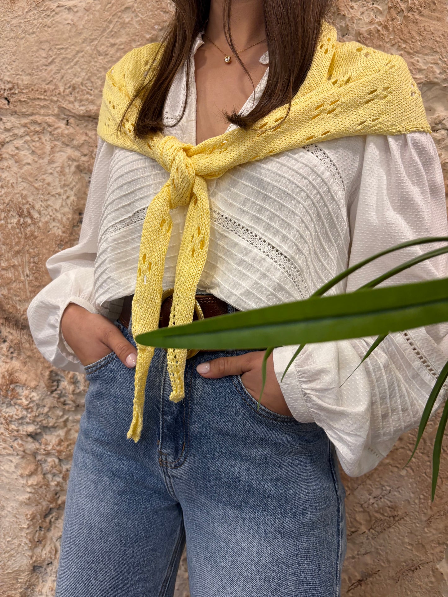 CAPA CROCHET AMARILLO