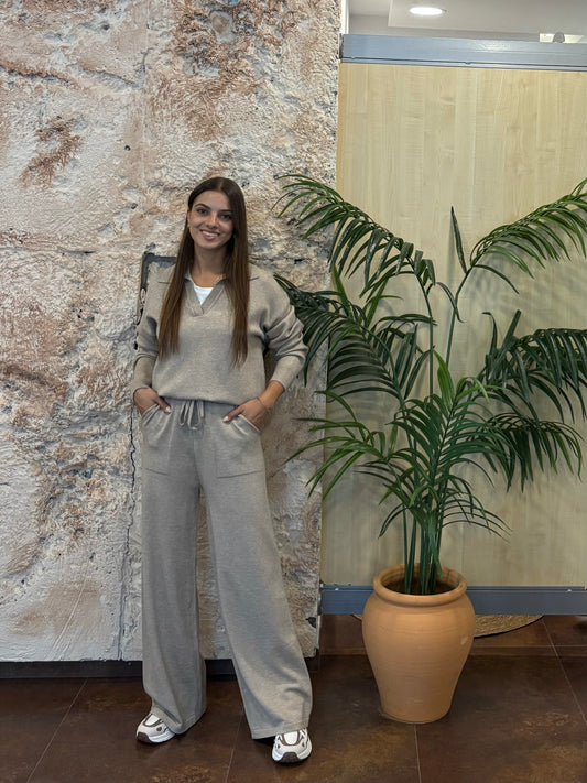 CONJUNTO PUNTO TIPO POLO TAUPE