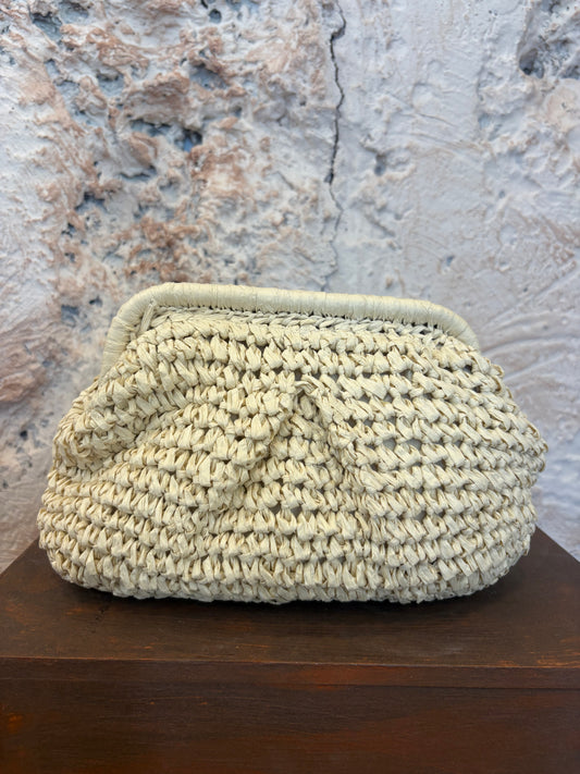 CLUTCH RAFIA CRUDO