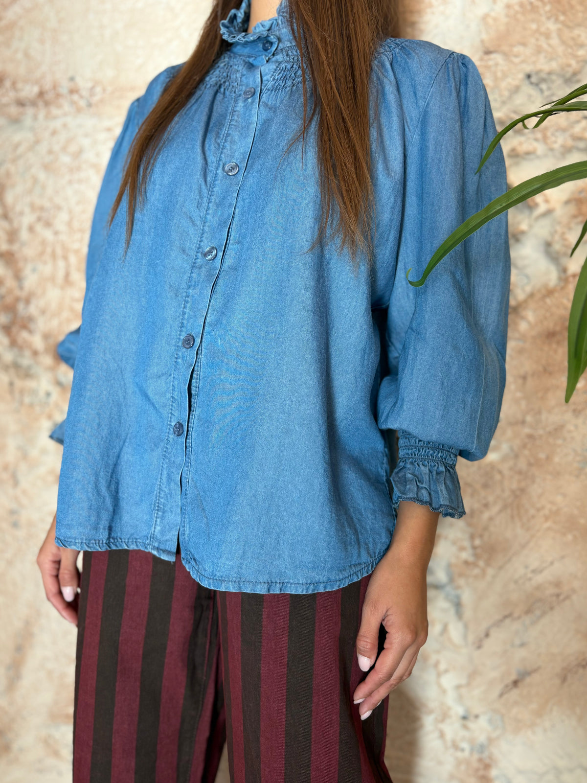 CAMISA DENIM FLUIDA RIZO