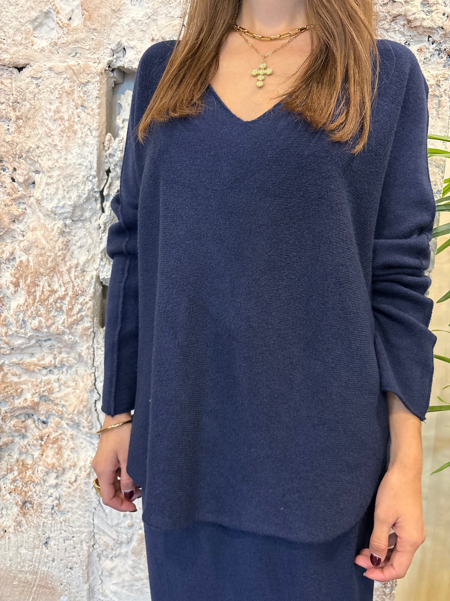 CONJUNTO PUNTO FALDA AZUL